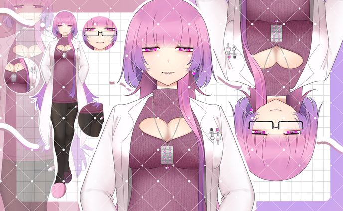 混夢むム様 Live2d用パーツ分け立ち絵