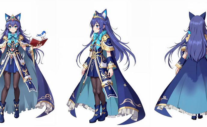 【デザイン/自主制作】星読み族の少女