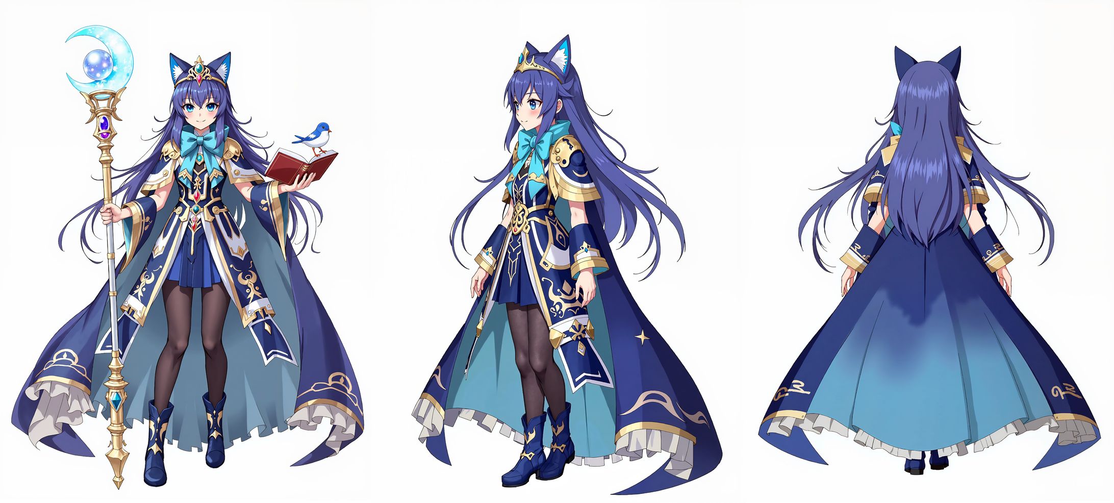 【デザイン/自主制作】星読み族の少女-1