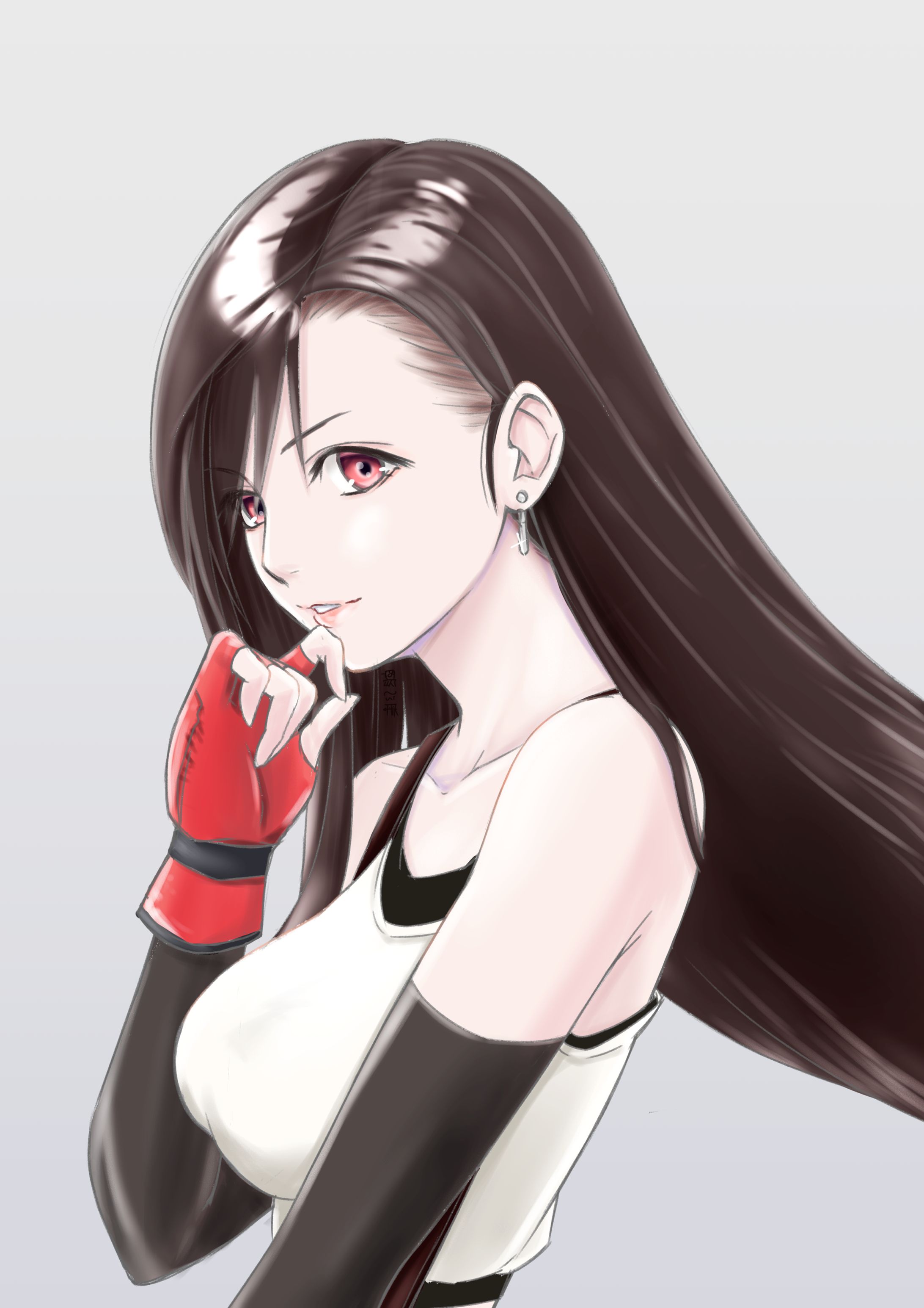 思案中のティファ-1