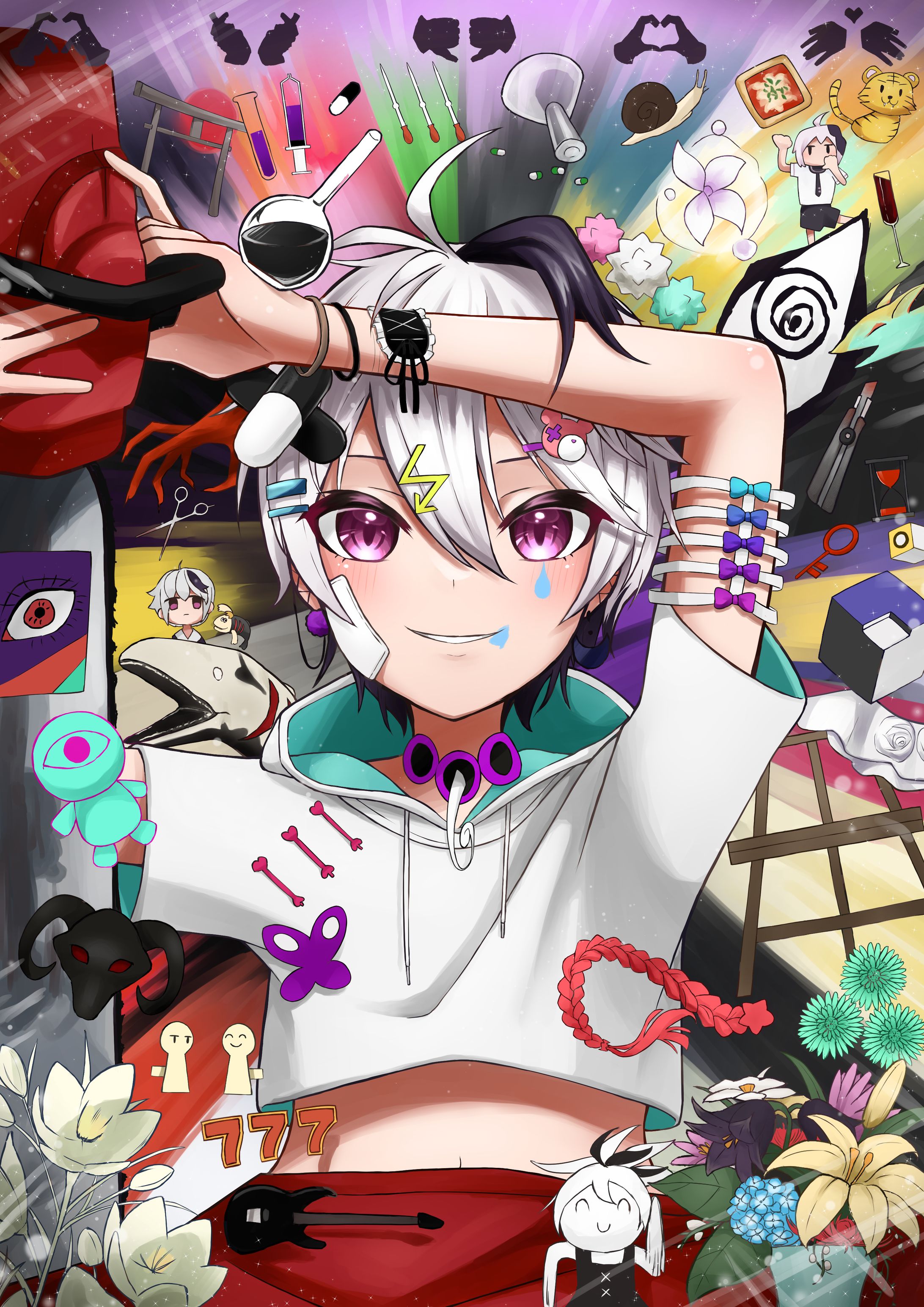 v flower ファンアート-1