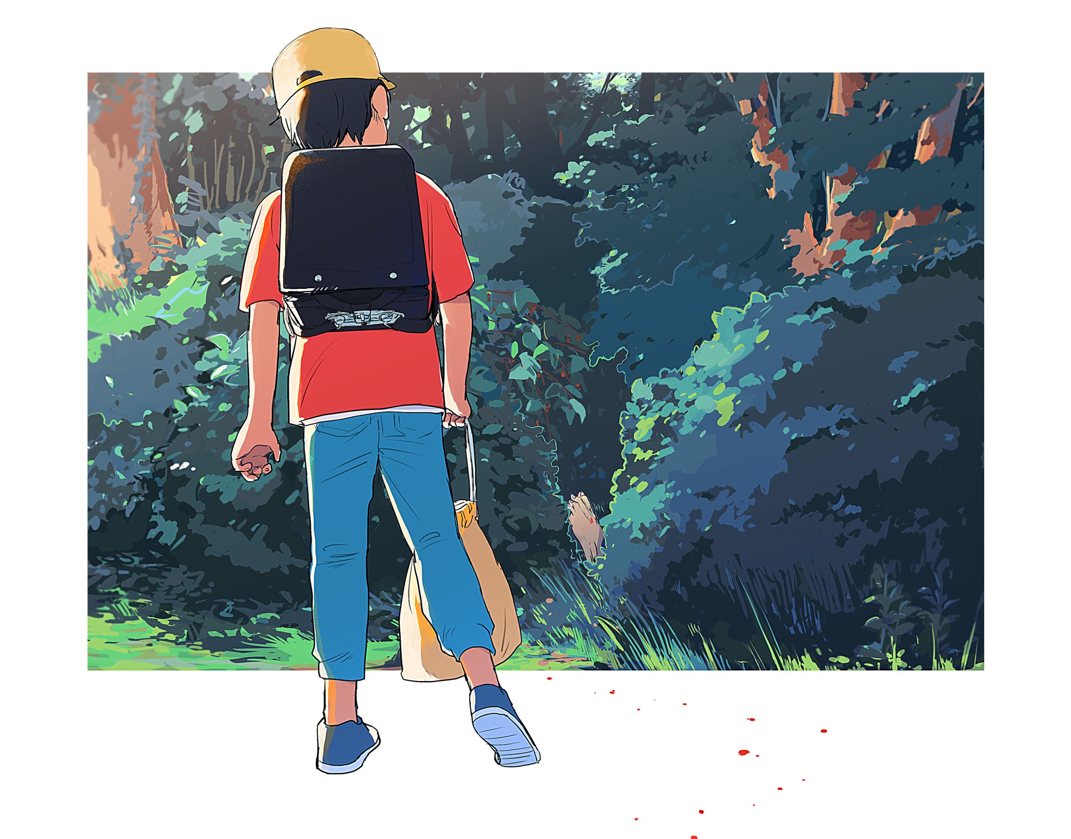 陰のなか（イラスト）/呪い（漫画）-1