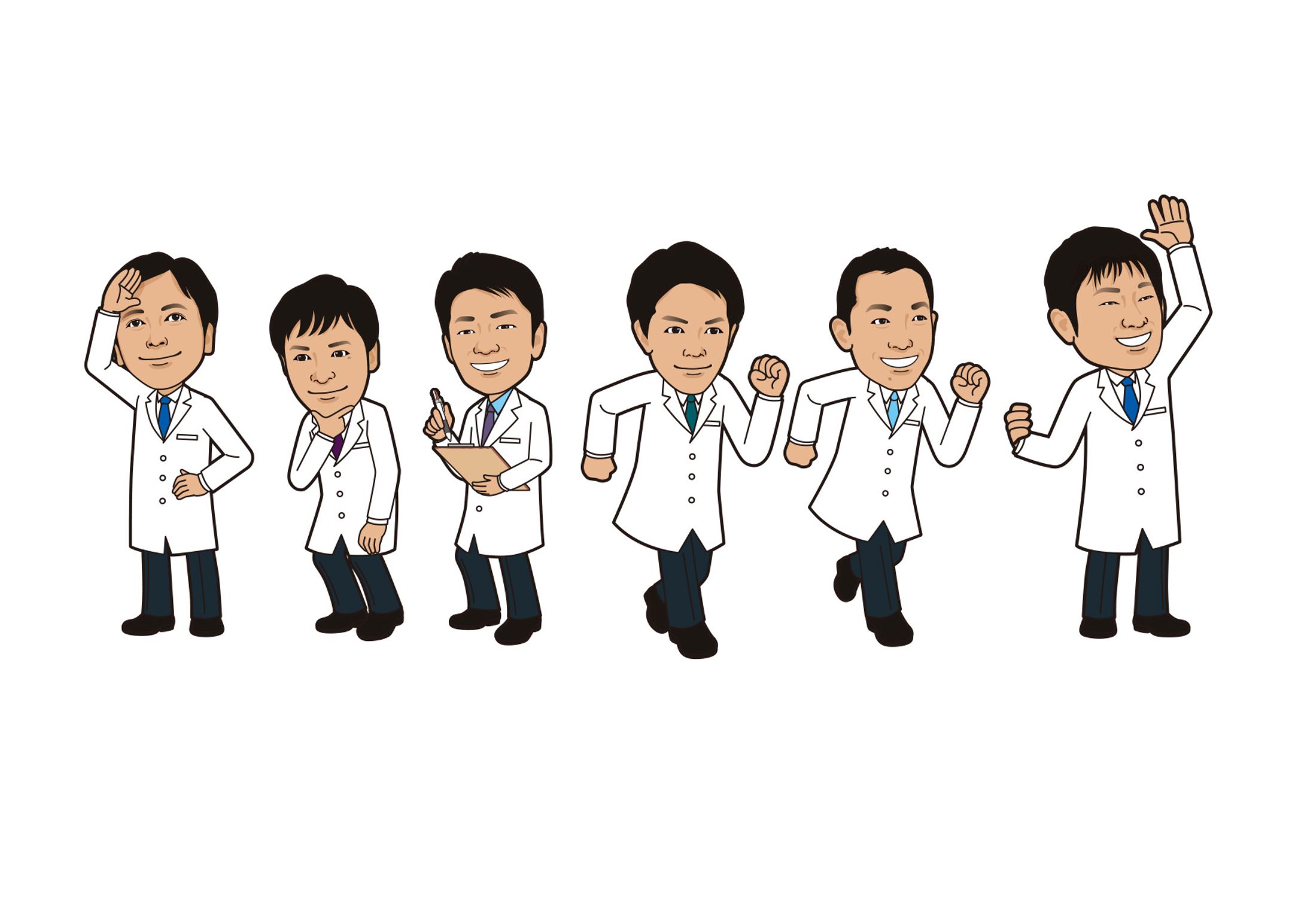 医療学会用似顔絵イラスト-1