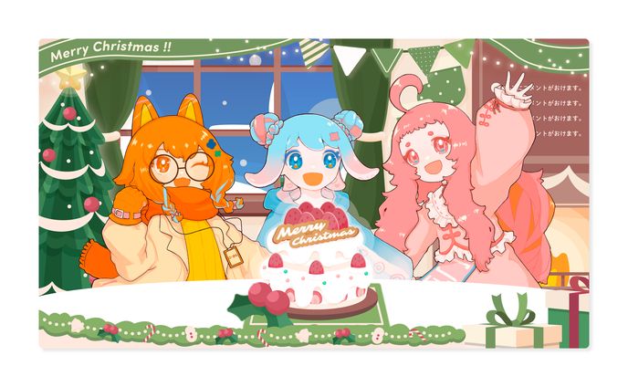 Assets / 季節の配信画面セット 12月ver.