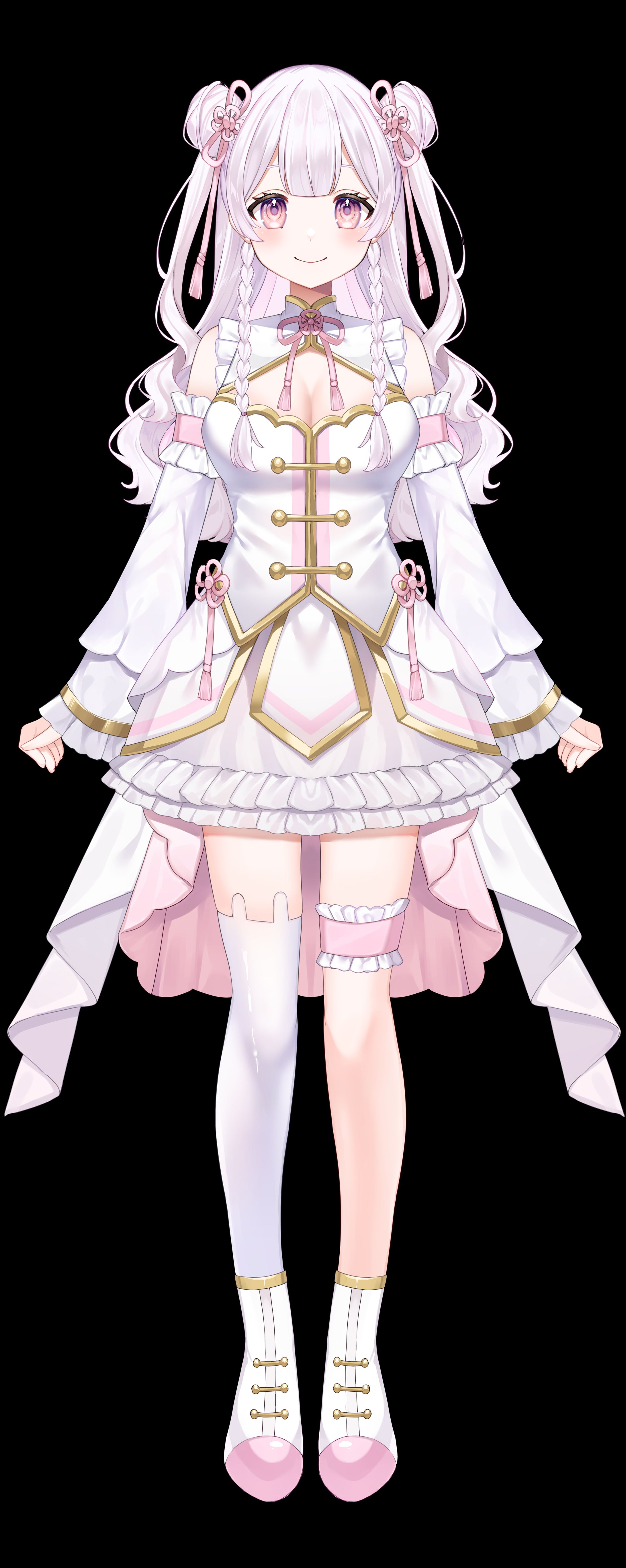兎花白もちさま新モデル立ち絵-1