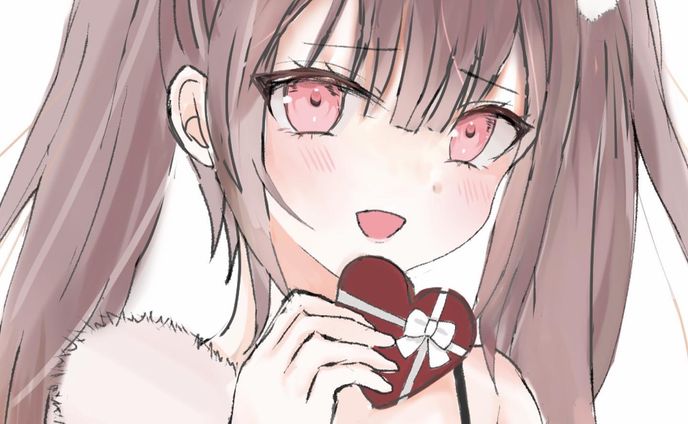 【original illustration】
小悪魔ツインテールちゃんが「チョコ欲しいの？♡」と言いながらバレンタインチョコをくれるみたいです

 #illustration #いらすとぐらむ  #originalartworks #創作女子イラスト  #バレンタインイラスト  #女の子イラスト  #girlillustrations