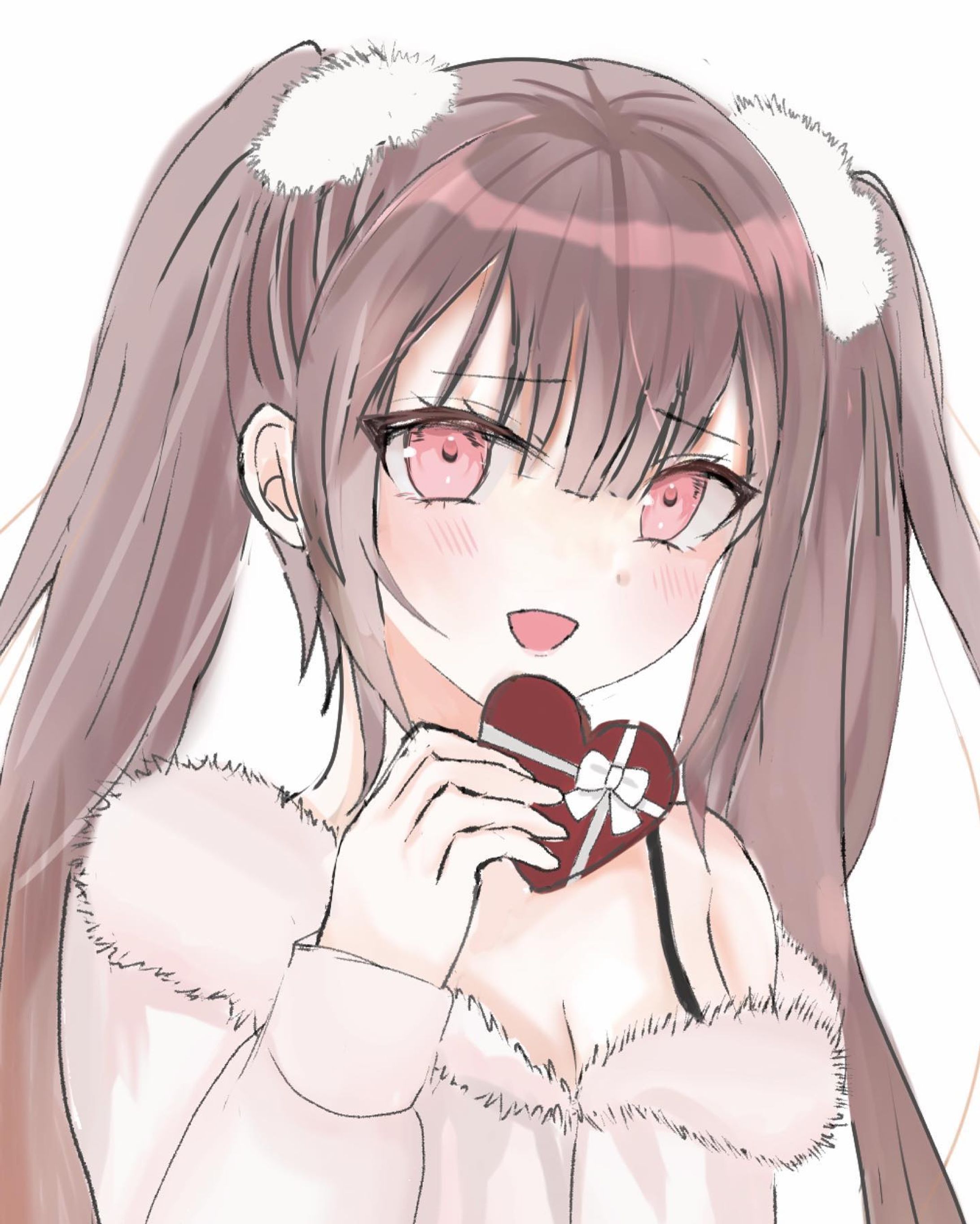 【original illustration】
小悪魔ツインテールちゃんが「チョコ欲しいの？♡」と言いながらバレンタインチョコをくれるみたいです

 #illustration #いらすとぐらむ  #originalartworks #創作女子イラスト  #バレンタインイラスト  #女の子イラスト  #girlillustrations-1