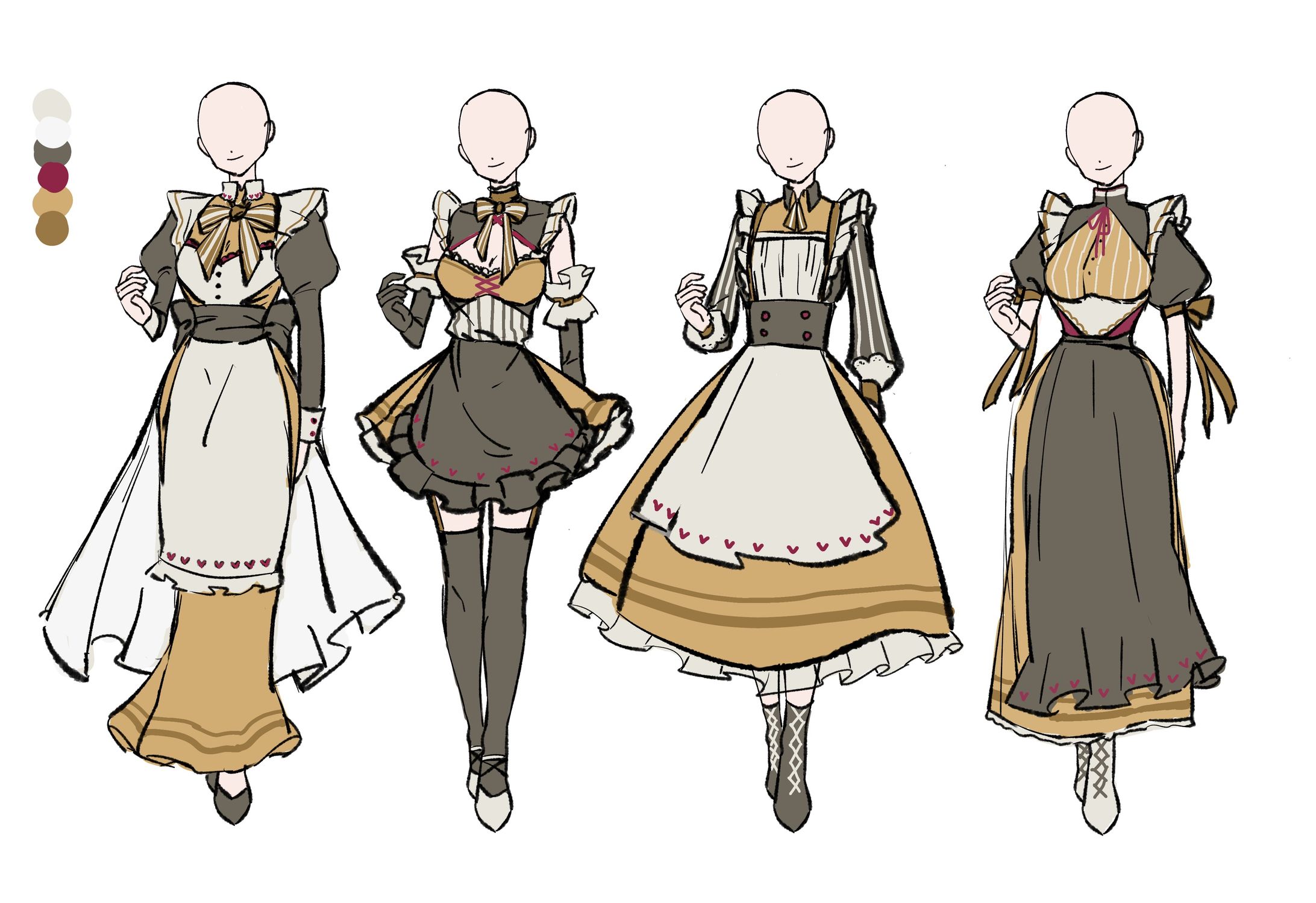 衣装デザイン(蜂・カフェ)-1