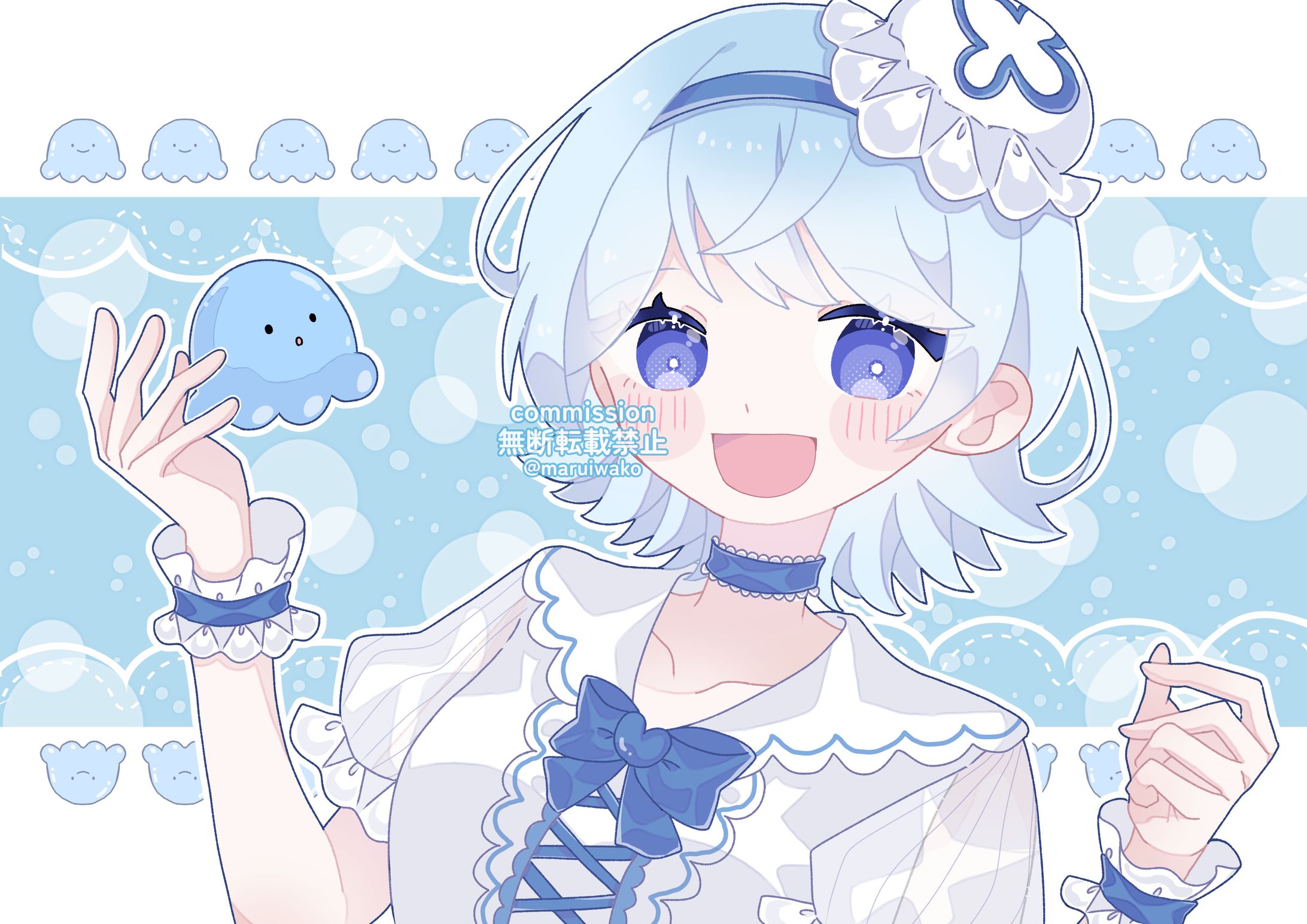 【ご依頼】活動用イラスト🩵🐬-1