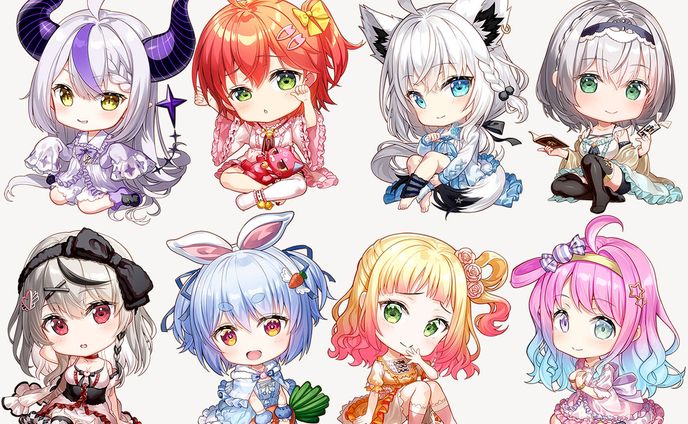 『hololiveくじ～ ホロライフ！～』　ＳＤイラスト