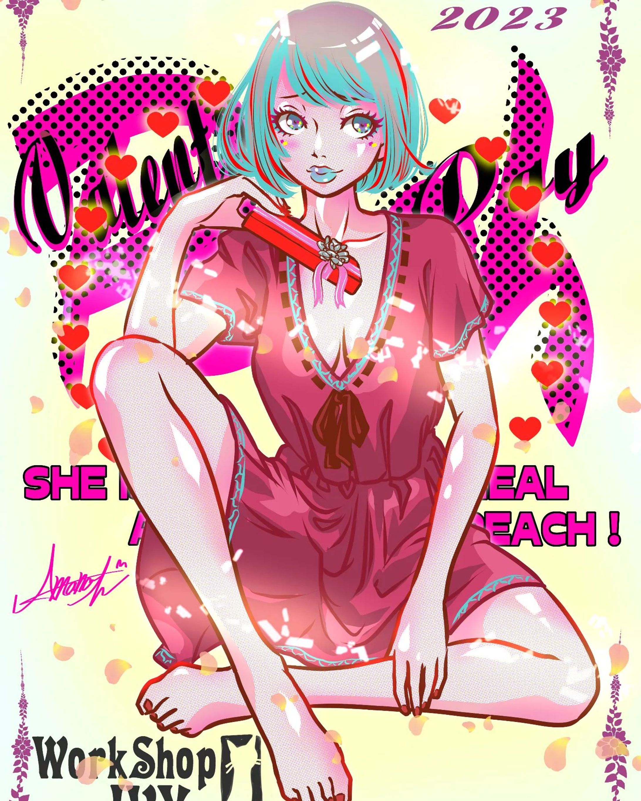 Happy Valentine's Day ！
#バレンタイン #valentine  #girlsillustration #illustrator #イラストグラム-1