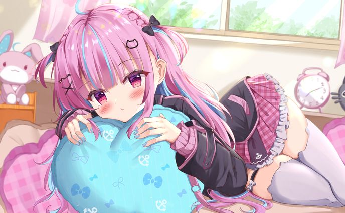 クリアファイルイラスト/湊あくあ