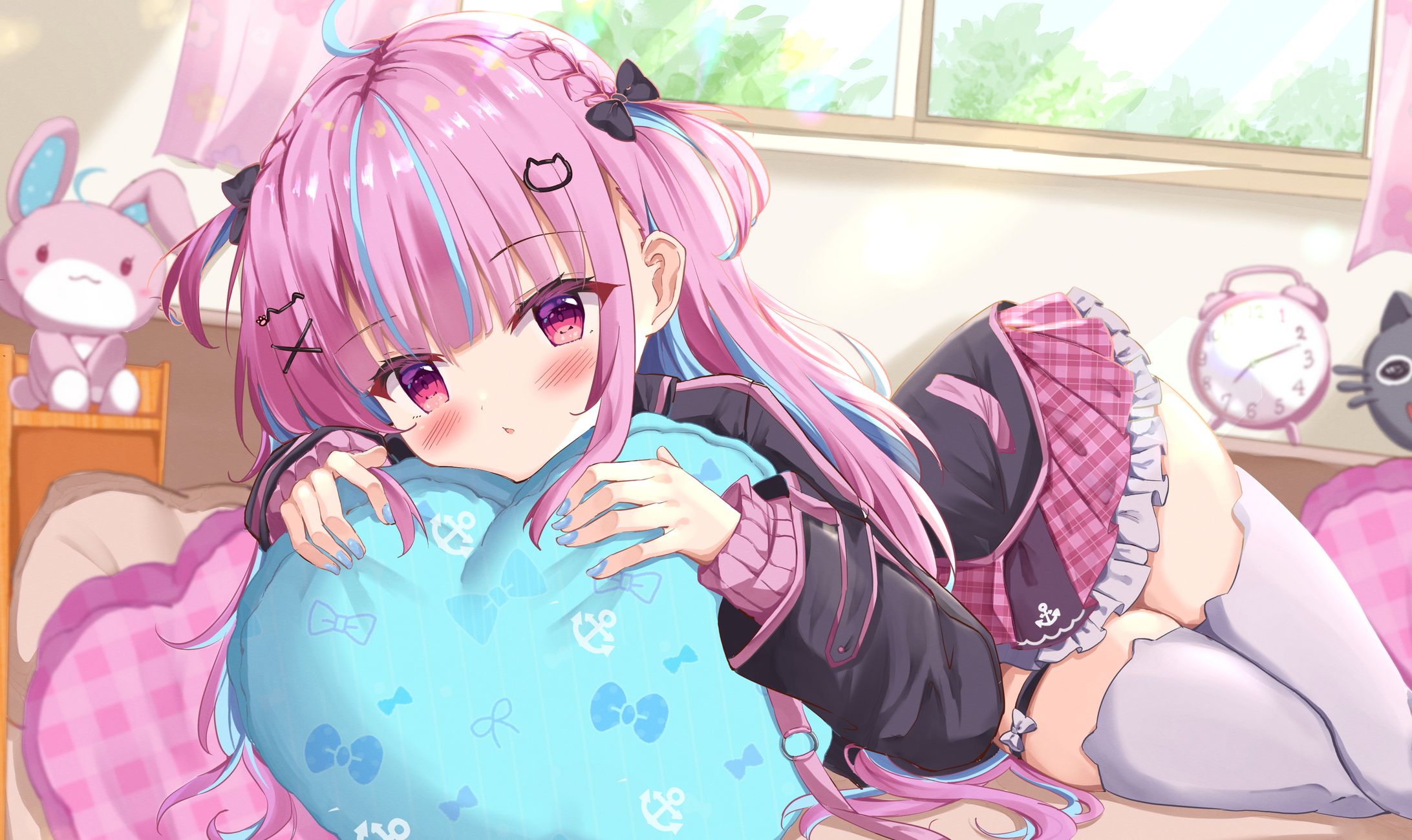 クリアファイルイラスト/湊あくあ-1