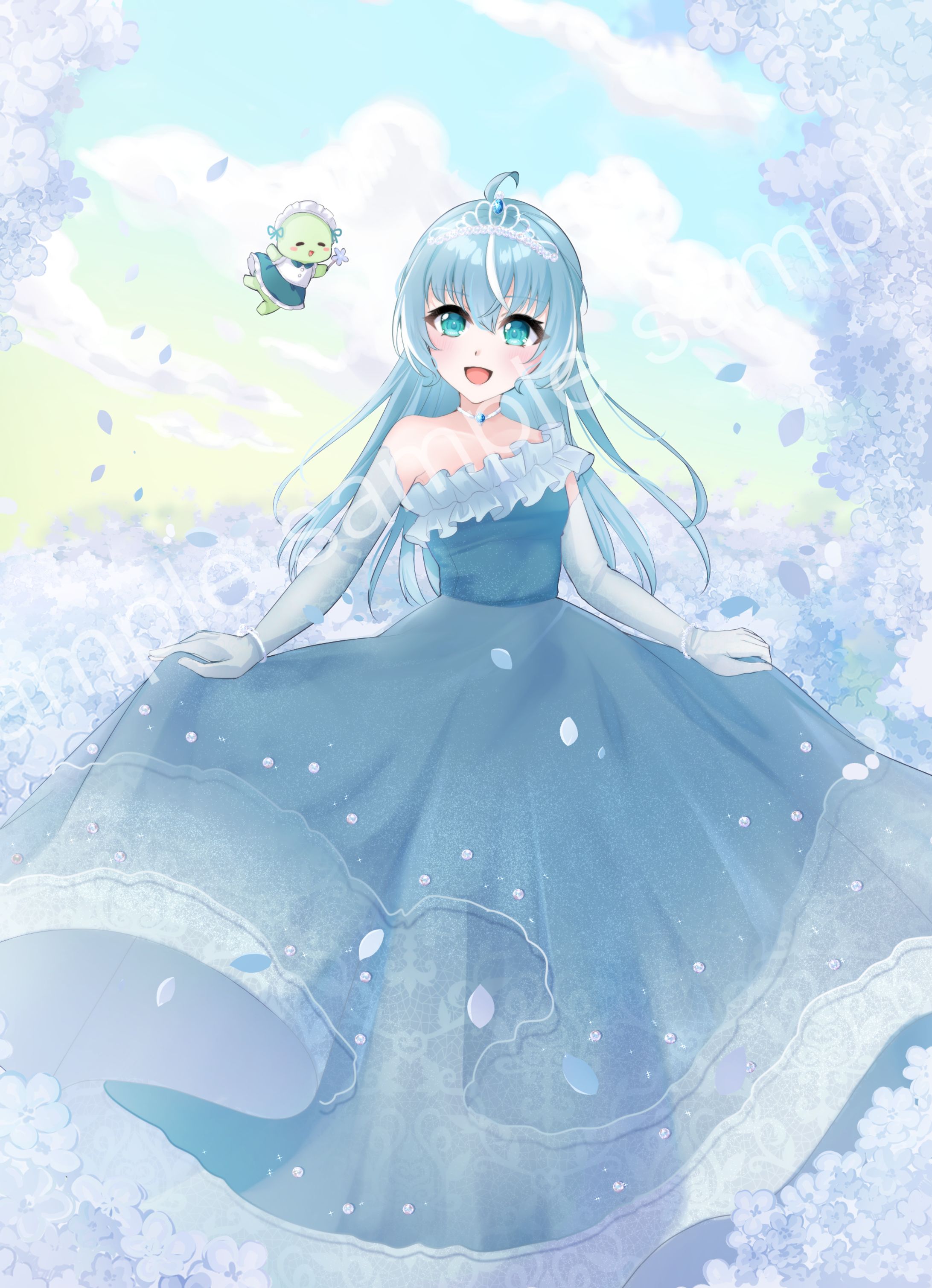 青藍あくあちゃん一枚絵-1