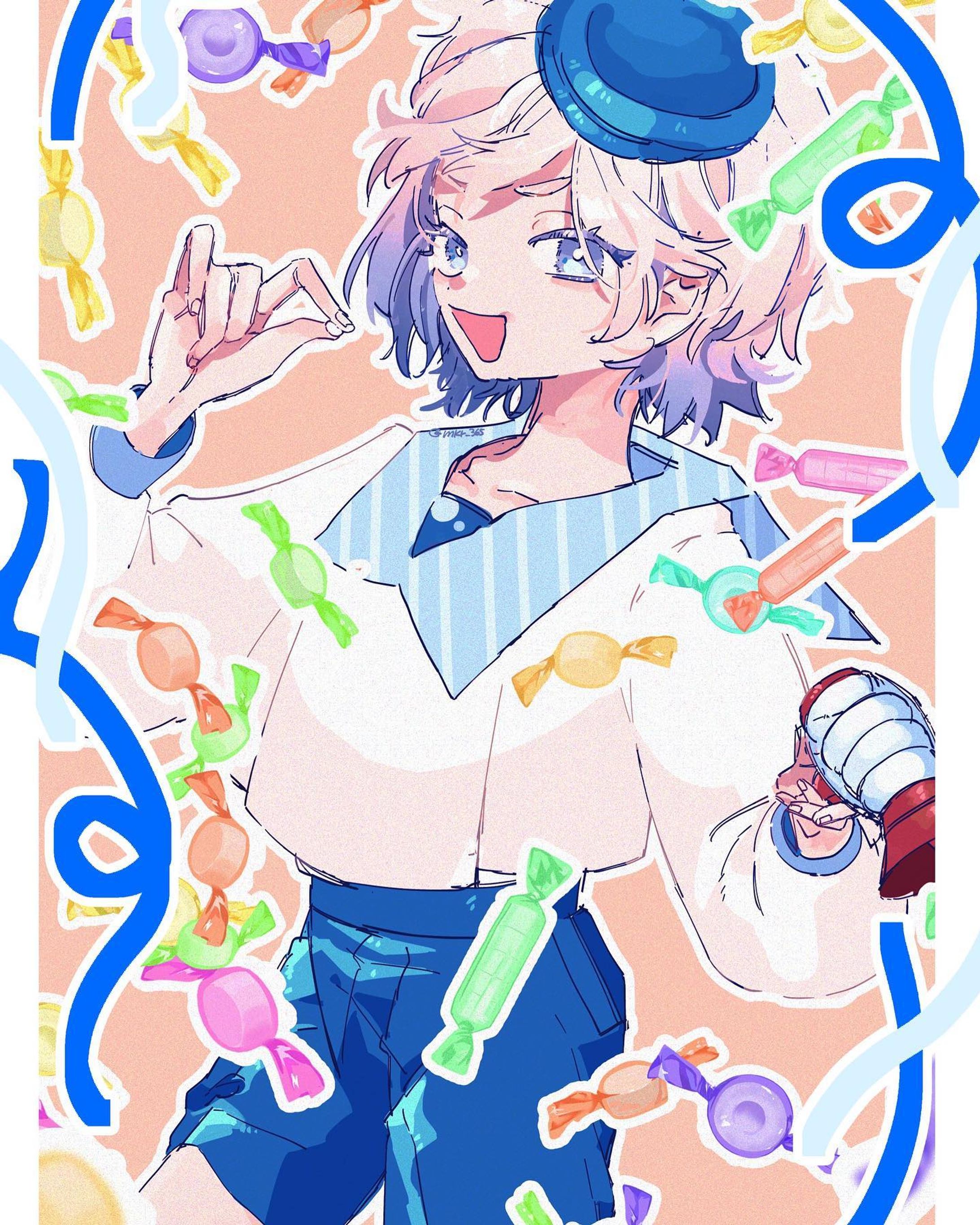 💙　#オリジナルイラスト #イラスト-1