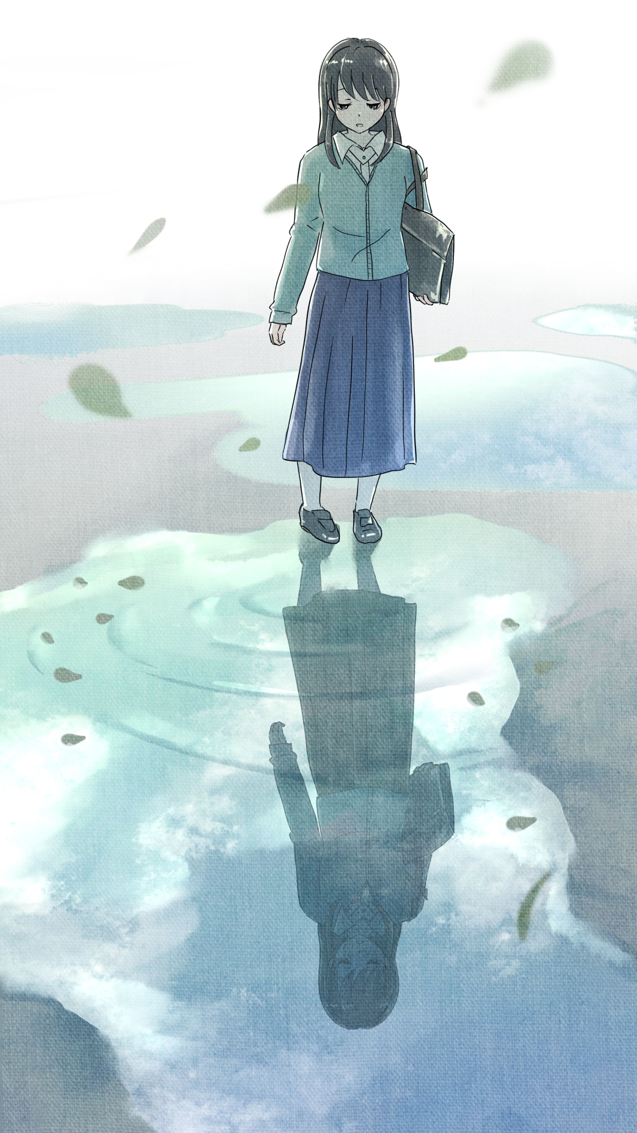 水面鏡のその先に　背景　2020-1