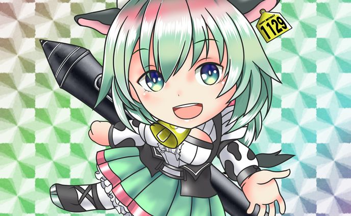 VTuber うしざわひしめ　ビックリマン風