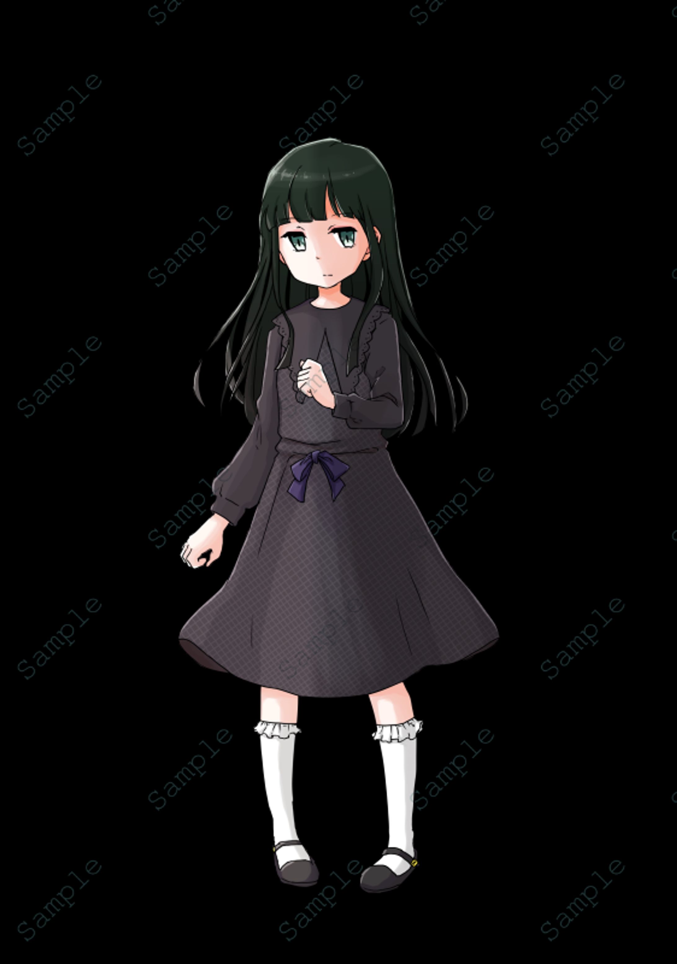 【comission】黒根百合花-1
