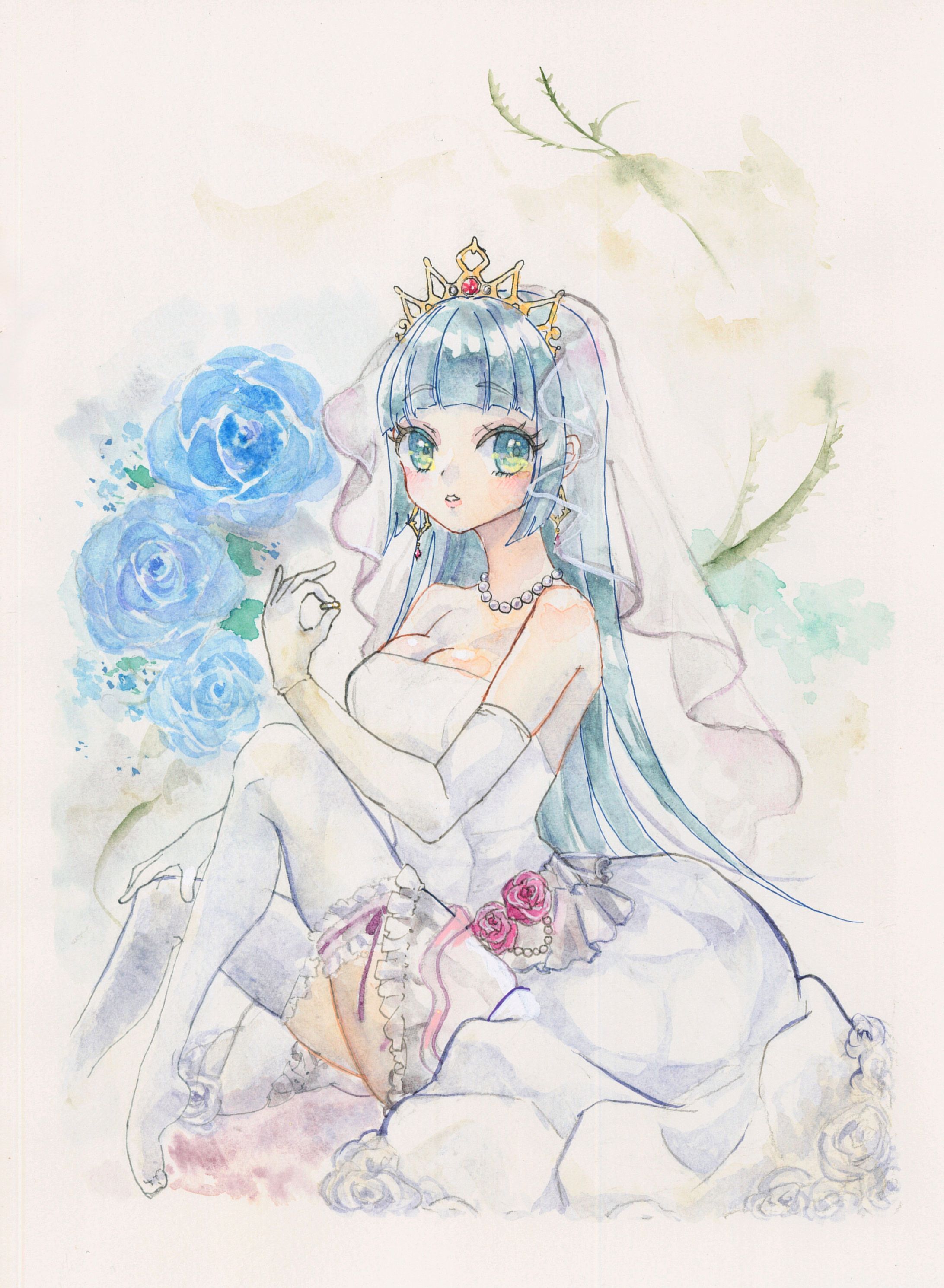 ジューンブライド(青薔薇)-1