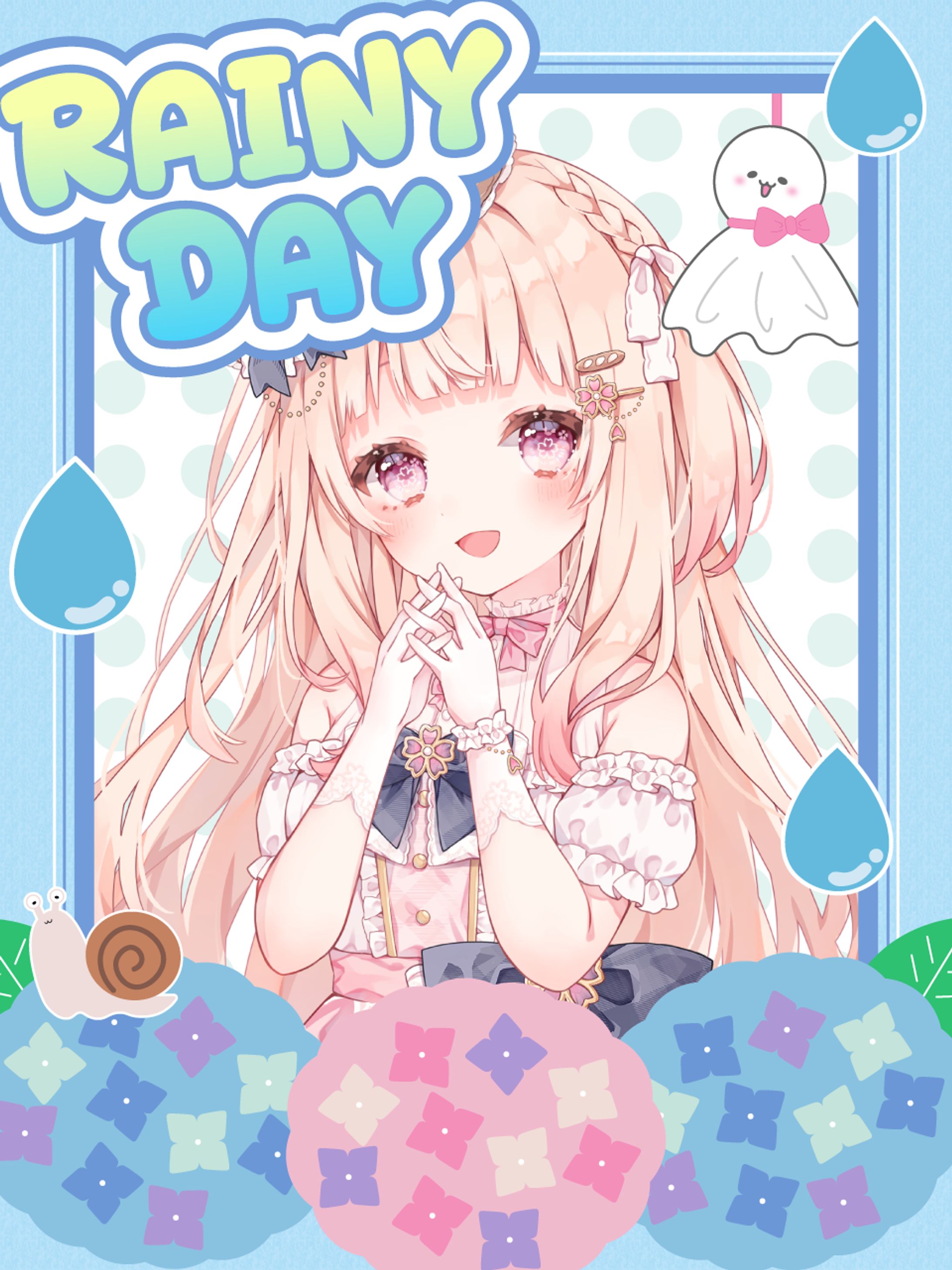 無料配布【雨の日VTuber素材】-1