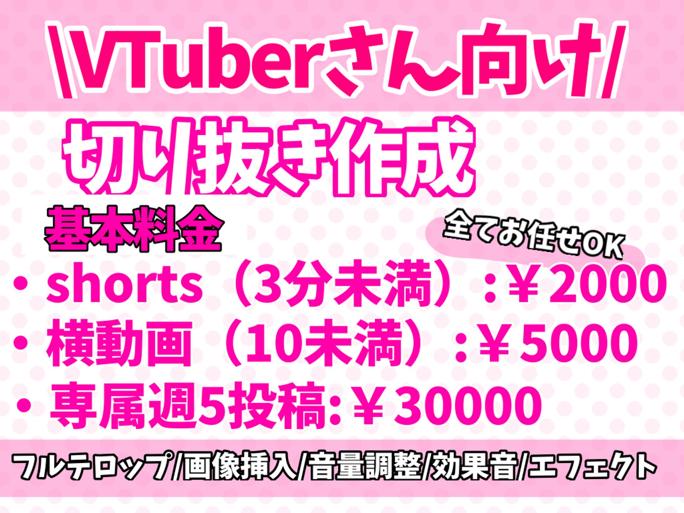 動画編集料金表-1