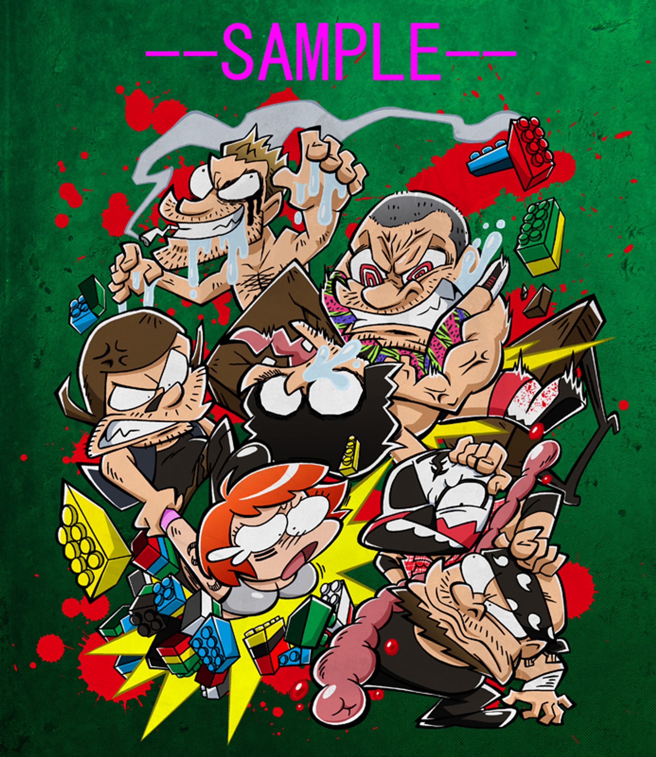 Inter Species Wrestling "Blood, Guts and Brightly Colored Blocks"-1