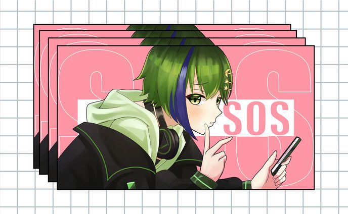 【一枚絵】結月稜様　歌ってみた用イラスト