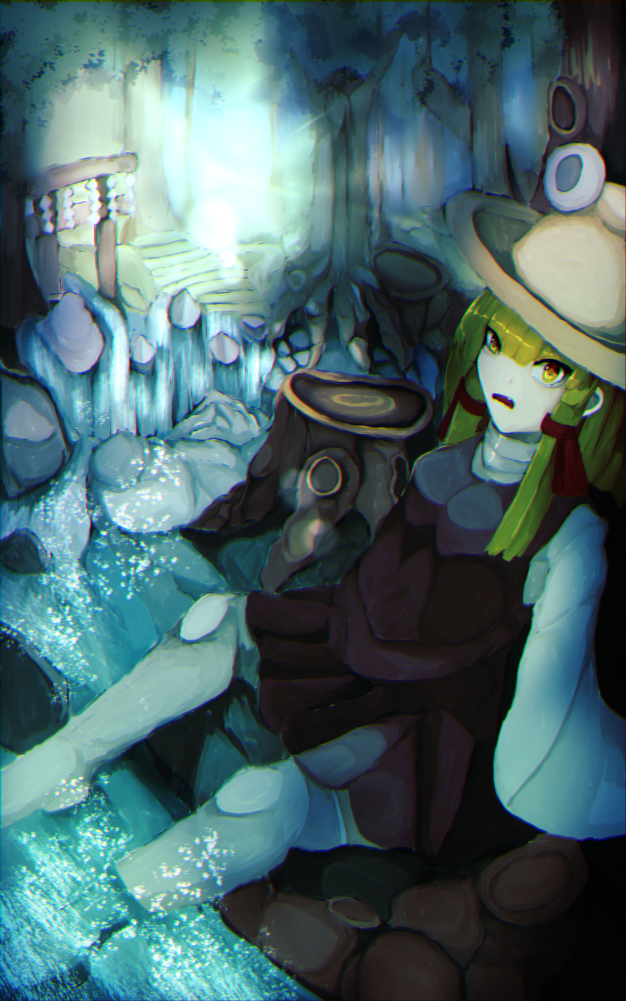 Skebイラストサンプル（東方Project　洩矢諏訪子）-1