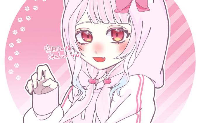 猫耳パーカー落書き量産_空日るい様