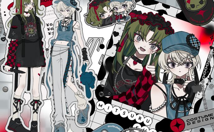 衣装デザイン、創作イラスト