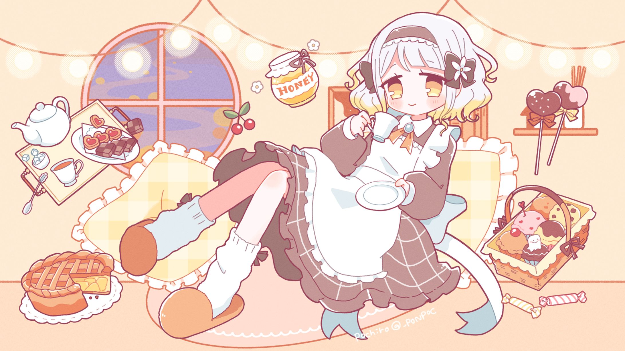 【お仕事】『Happy Honey』MV用イラスト-1