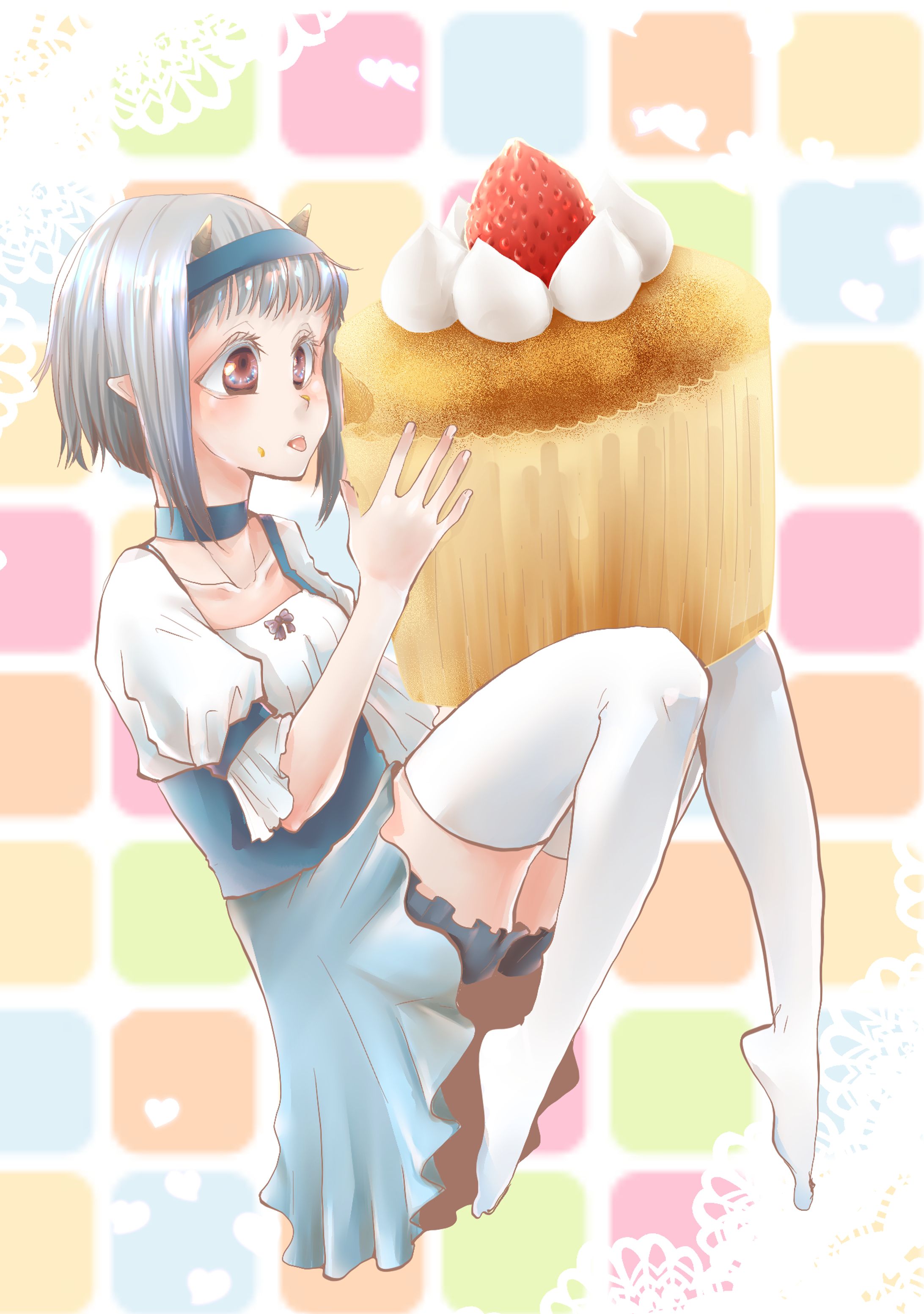 カップケーキと女の子-1