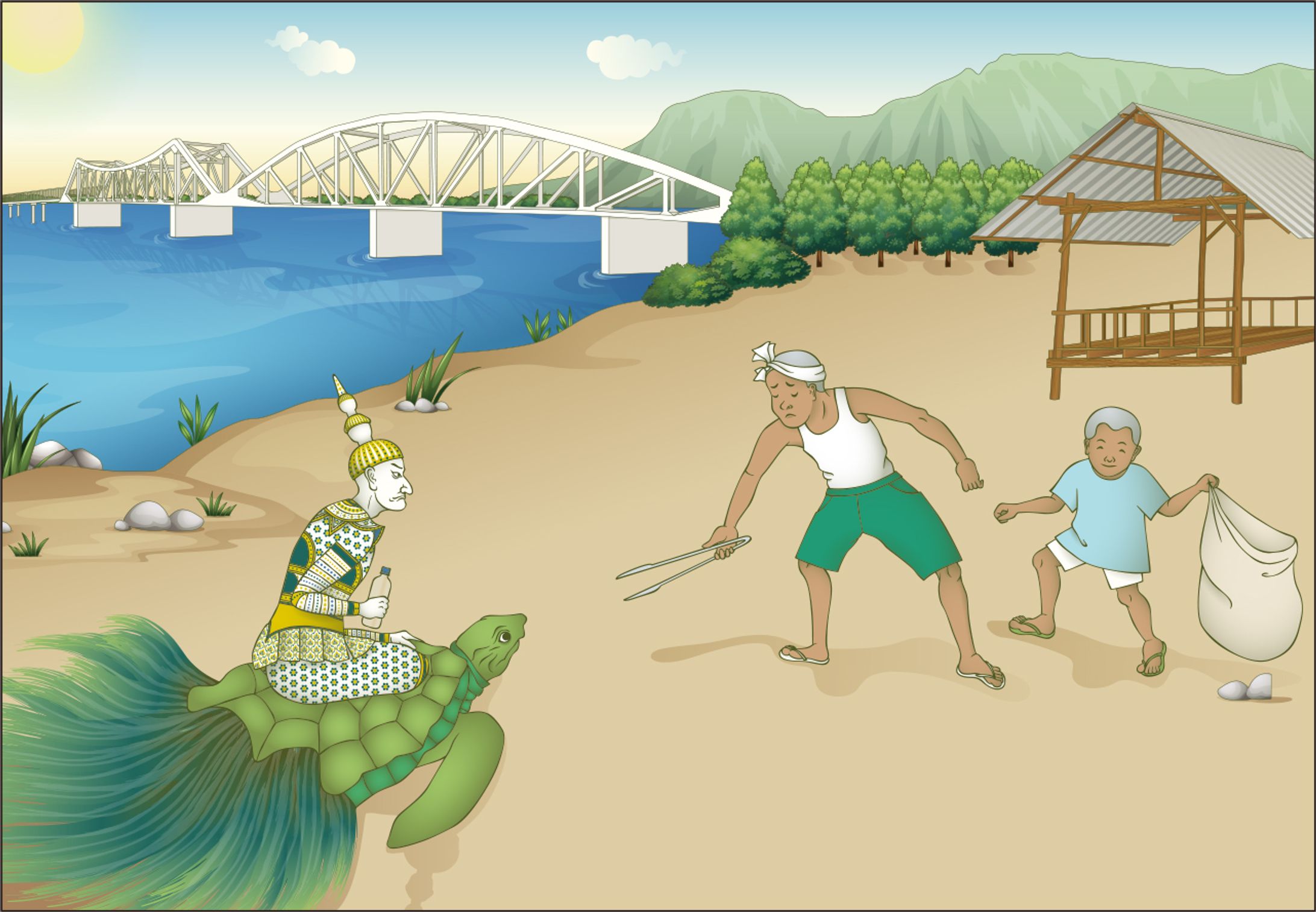 ペットボトルリサイクル事業 イラスト-1
