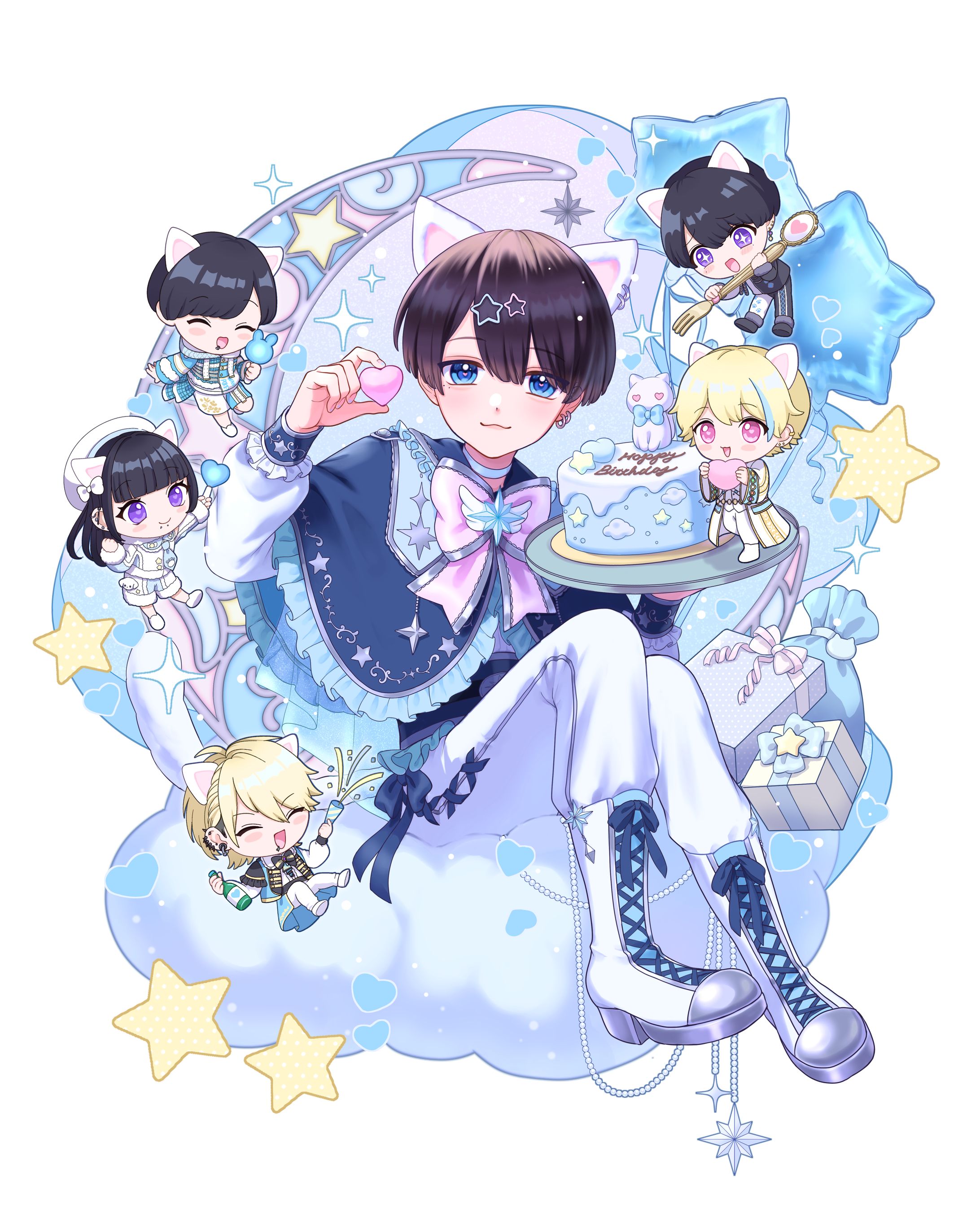 わんぽけっと ゆた様 生誕イラスト-1