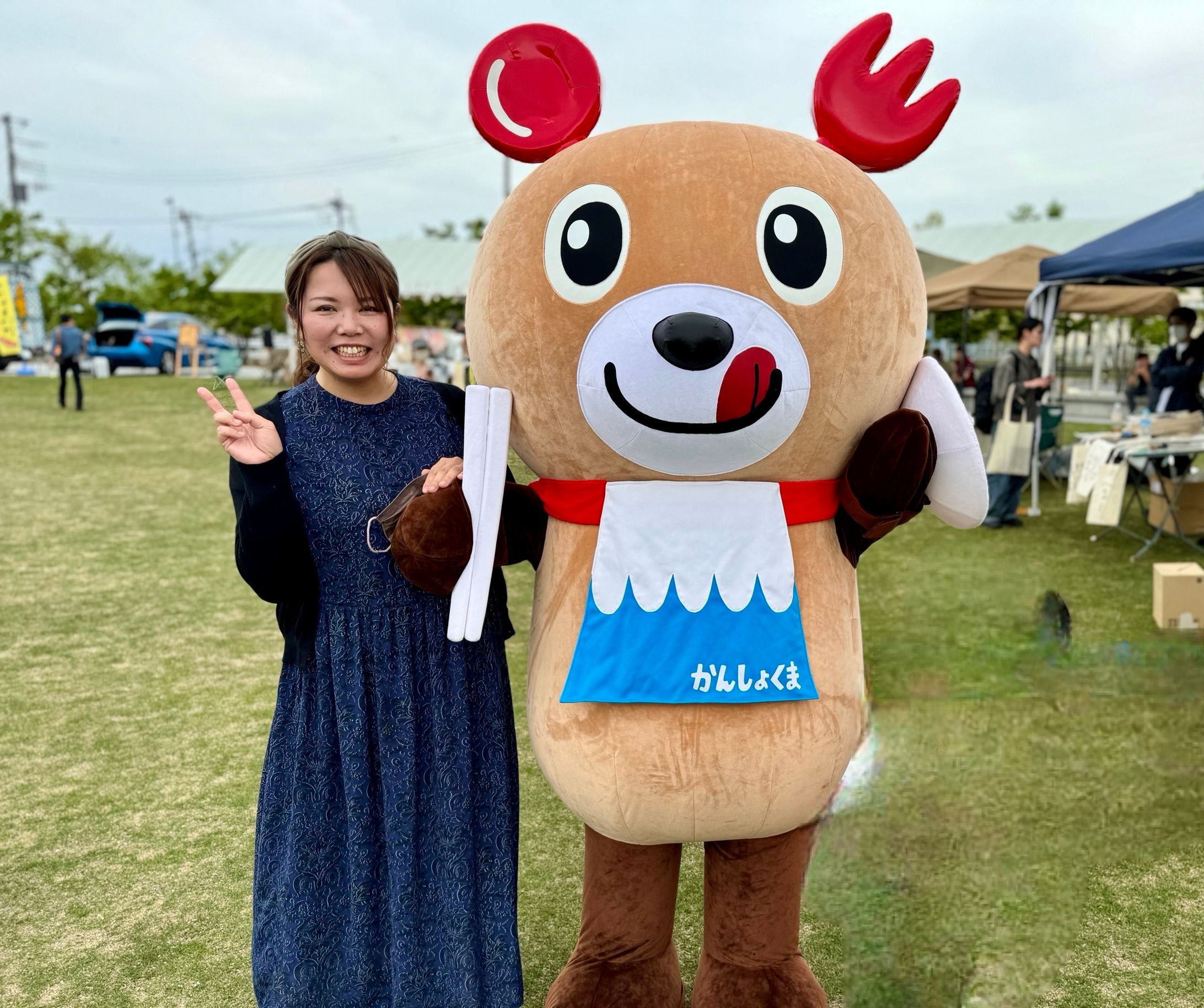 やまなし食品ロス削減推進マスコット　かんしょくま　着ぐるみ-1