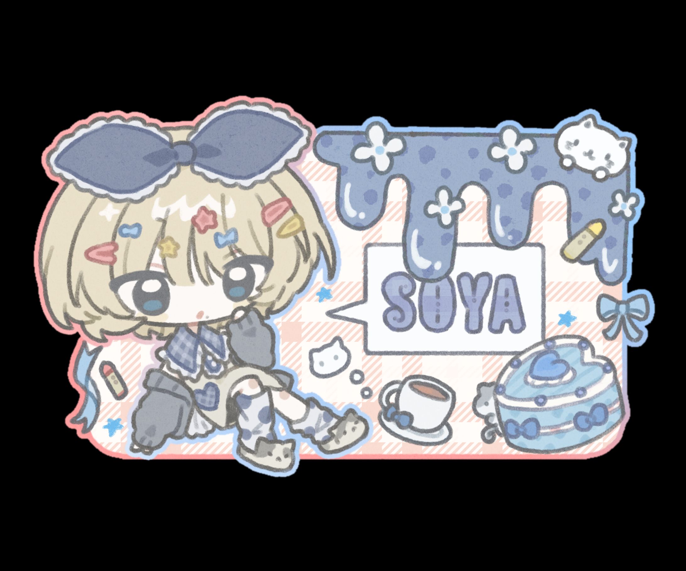 ネームプレート風イラスト-1