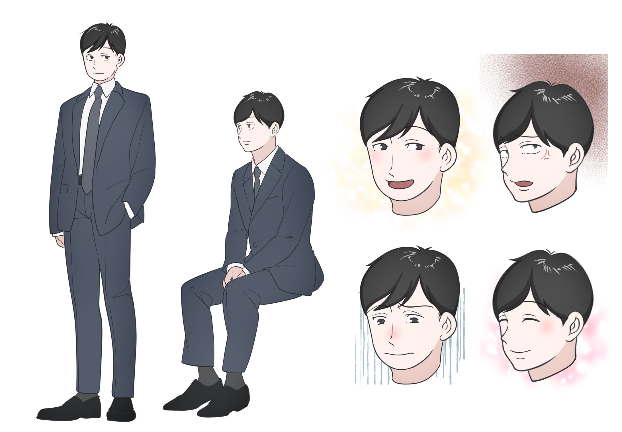 キャラクターデザイン【立ち絵・表情差分】-1