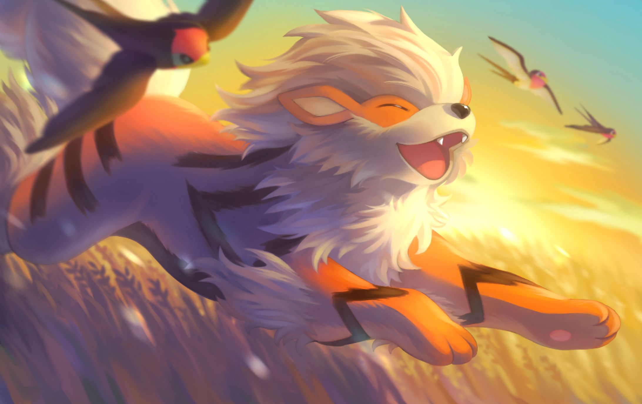 ポケモンイラストコンテスト2022応募作品_ウインディ-1