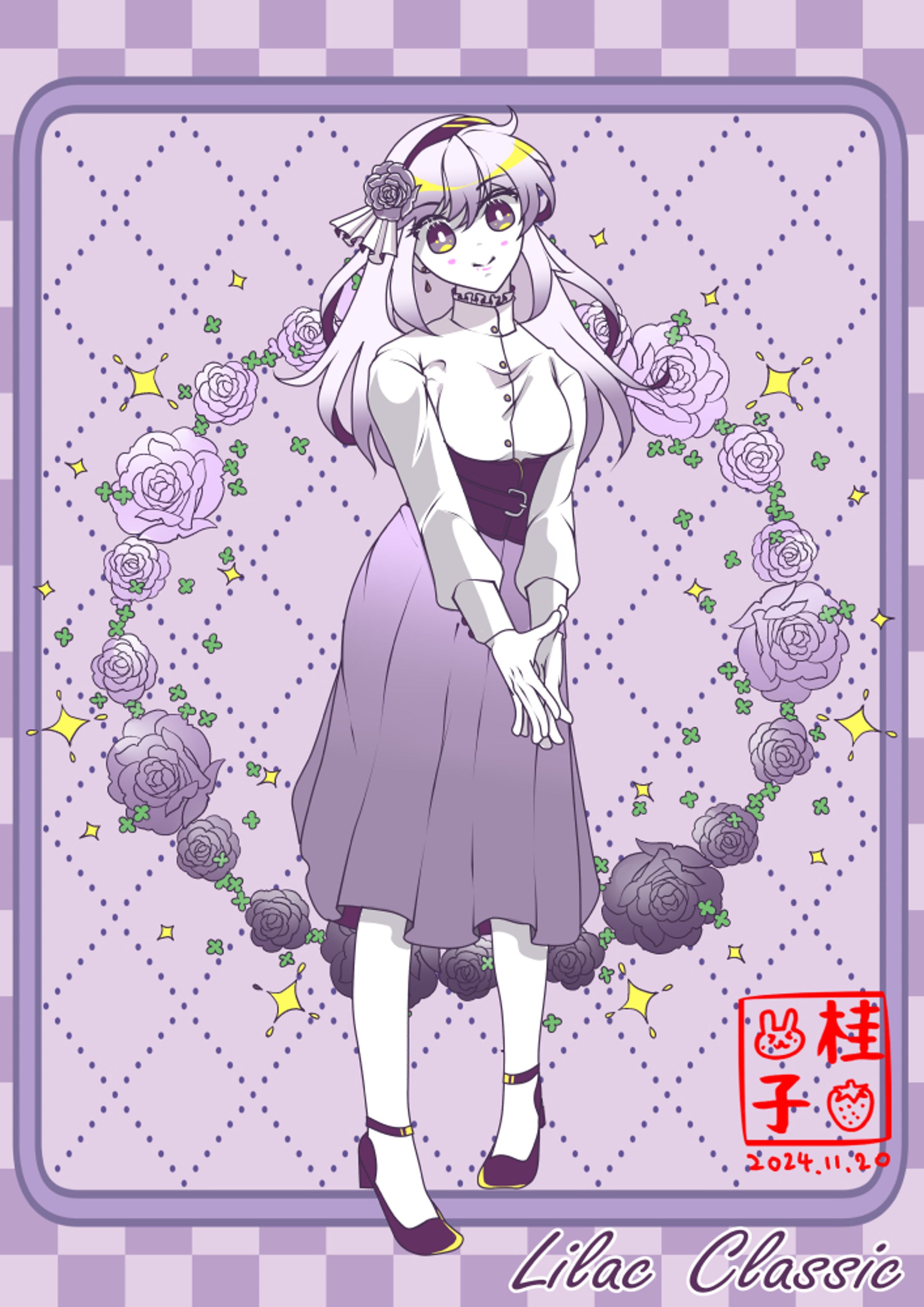 薔薇（ライラッククラシック）の擬人化-1