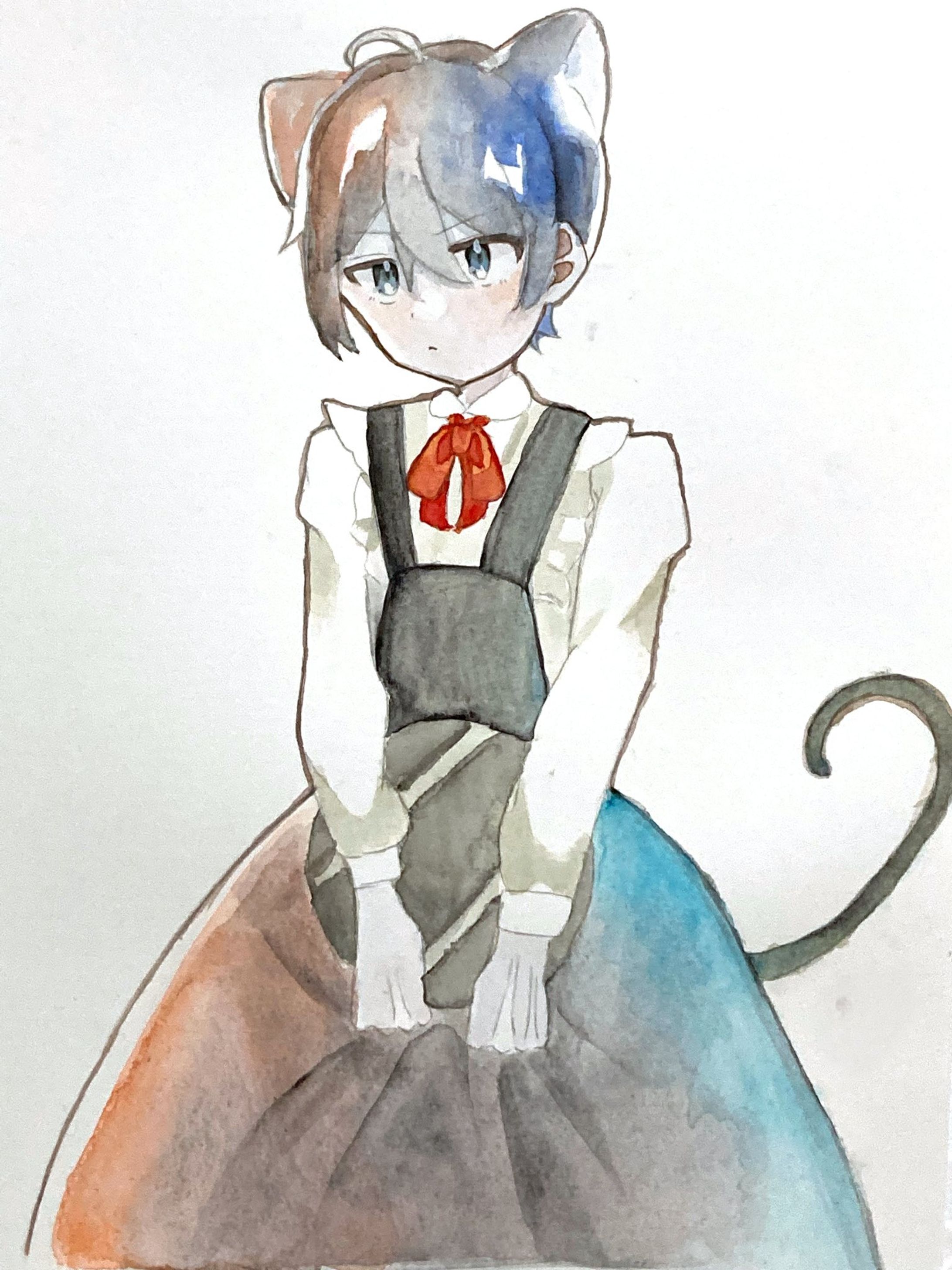 猫耳メイド服ショタ-1