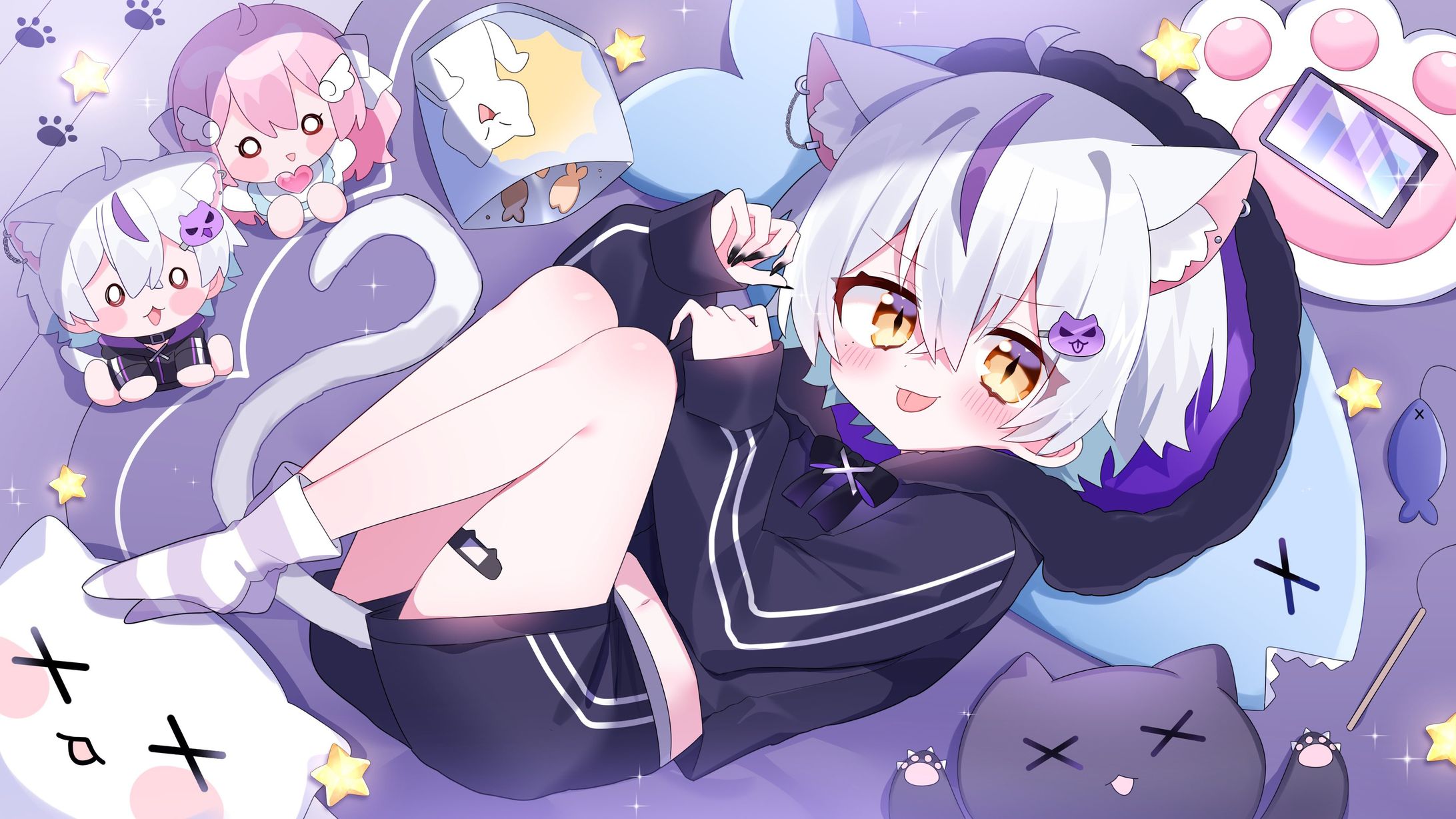 【ご依頼】負け猫チカ様　一枚絵-1