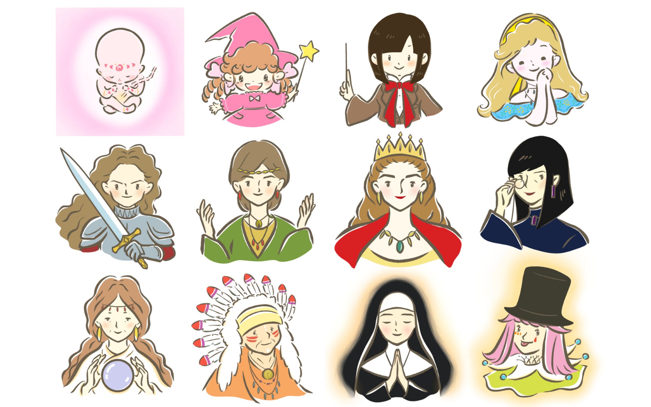連作ー12名のキャラクター（ご依頼品）-1