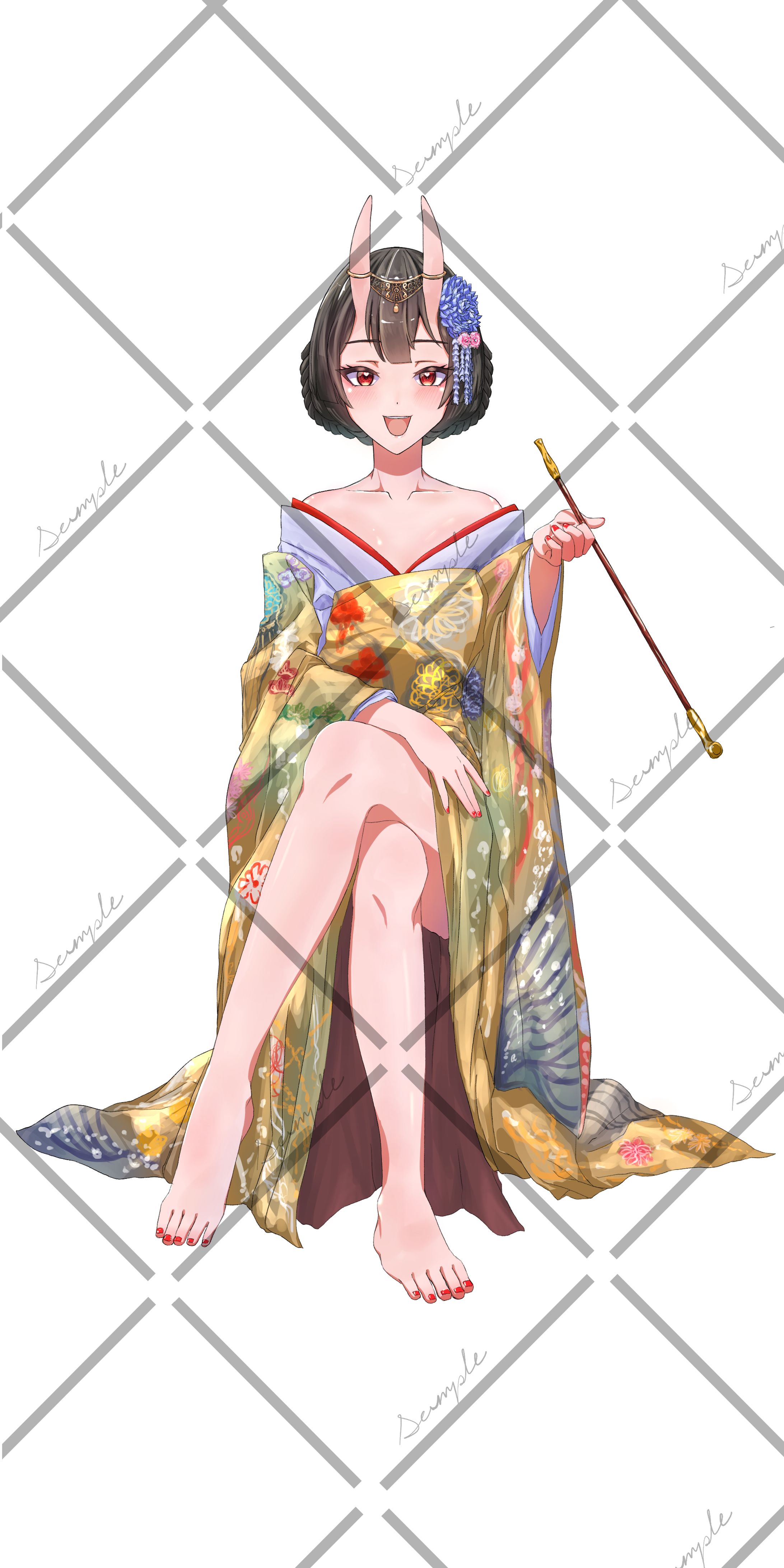 立ち絵　愛染鬼姫様　新衣装-1