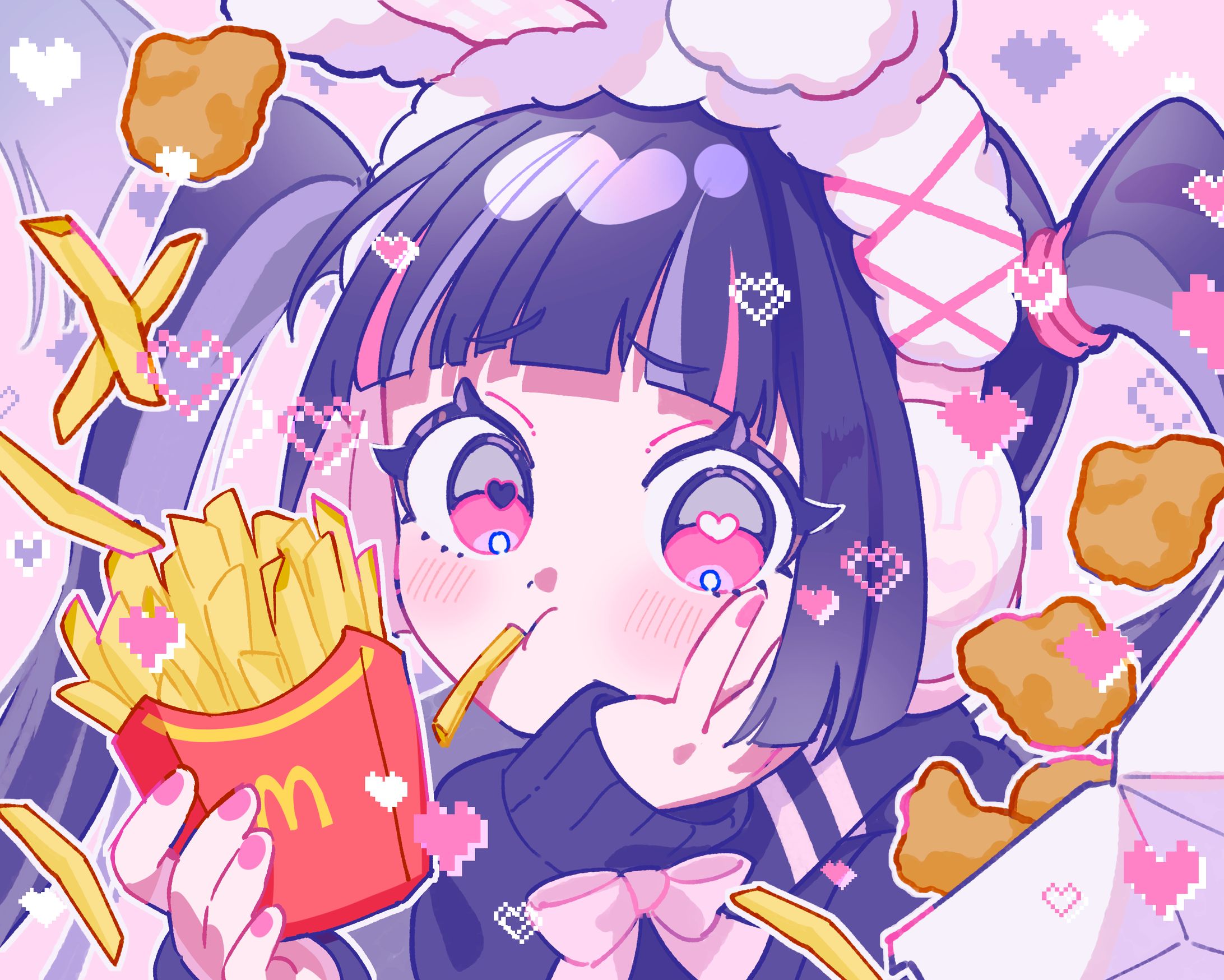 【Fanart】名前はまだないけどポテナゲが大好きな女の子-1