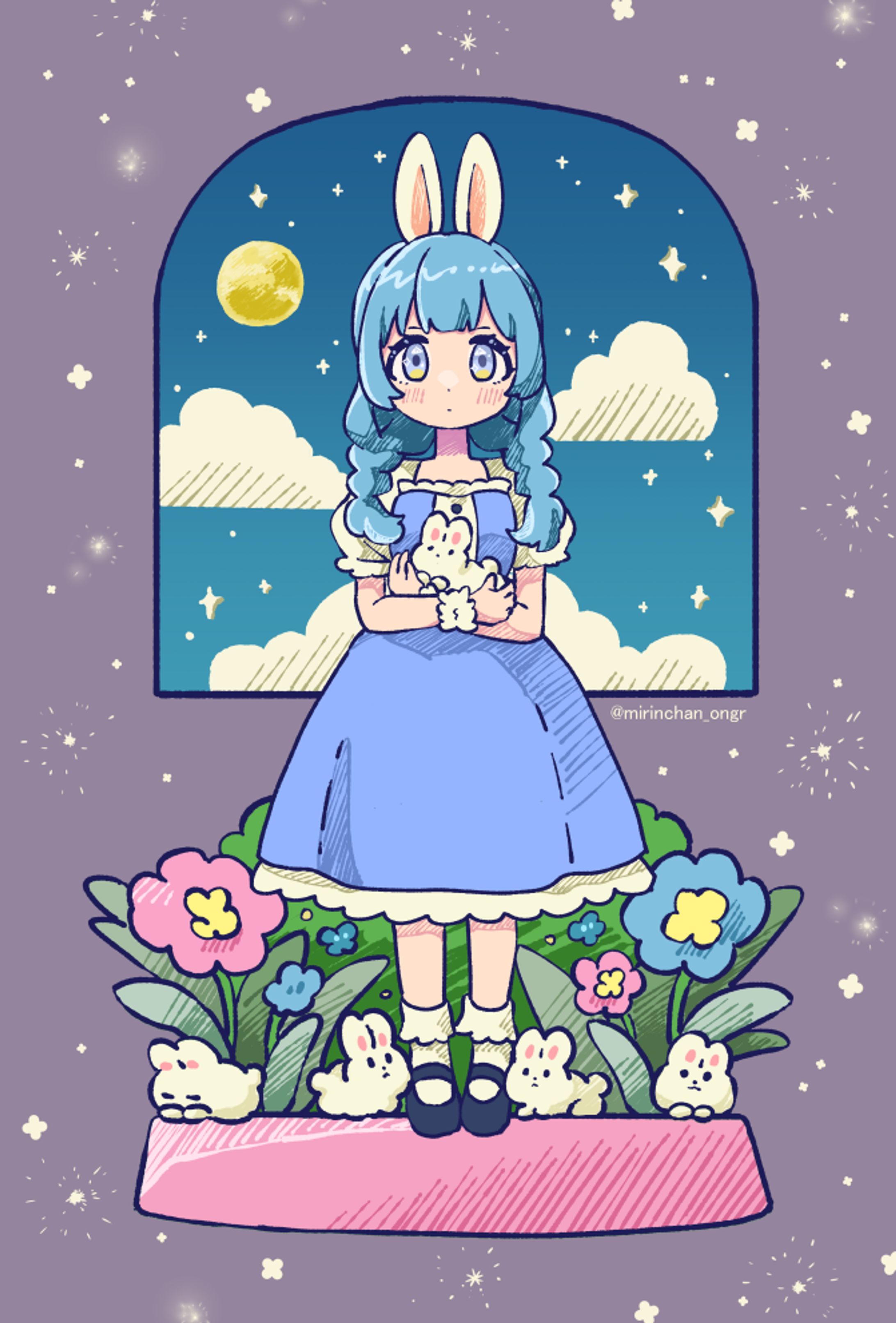 夜とうさぎ-1