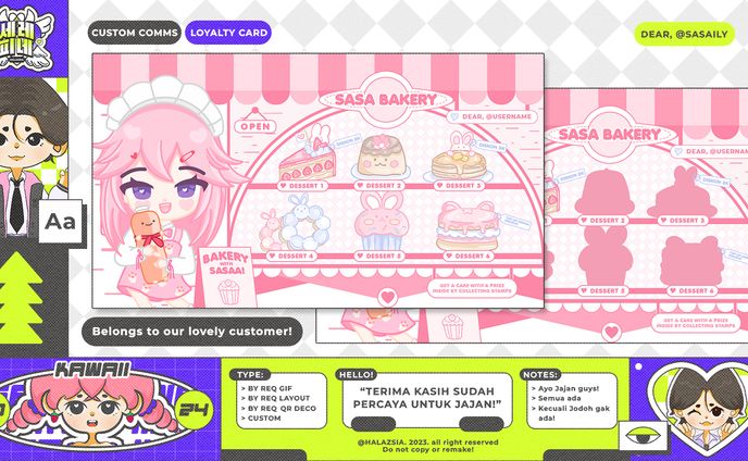 CUSTOM COMMISSION RESULT: LOYALTY CARD 