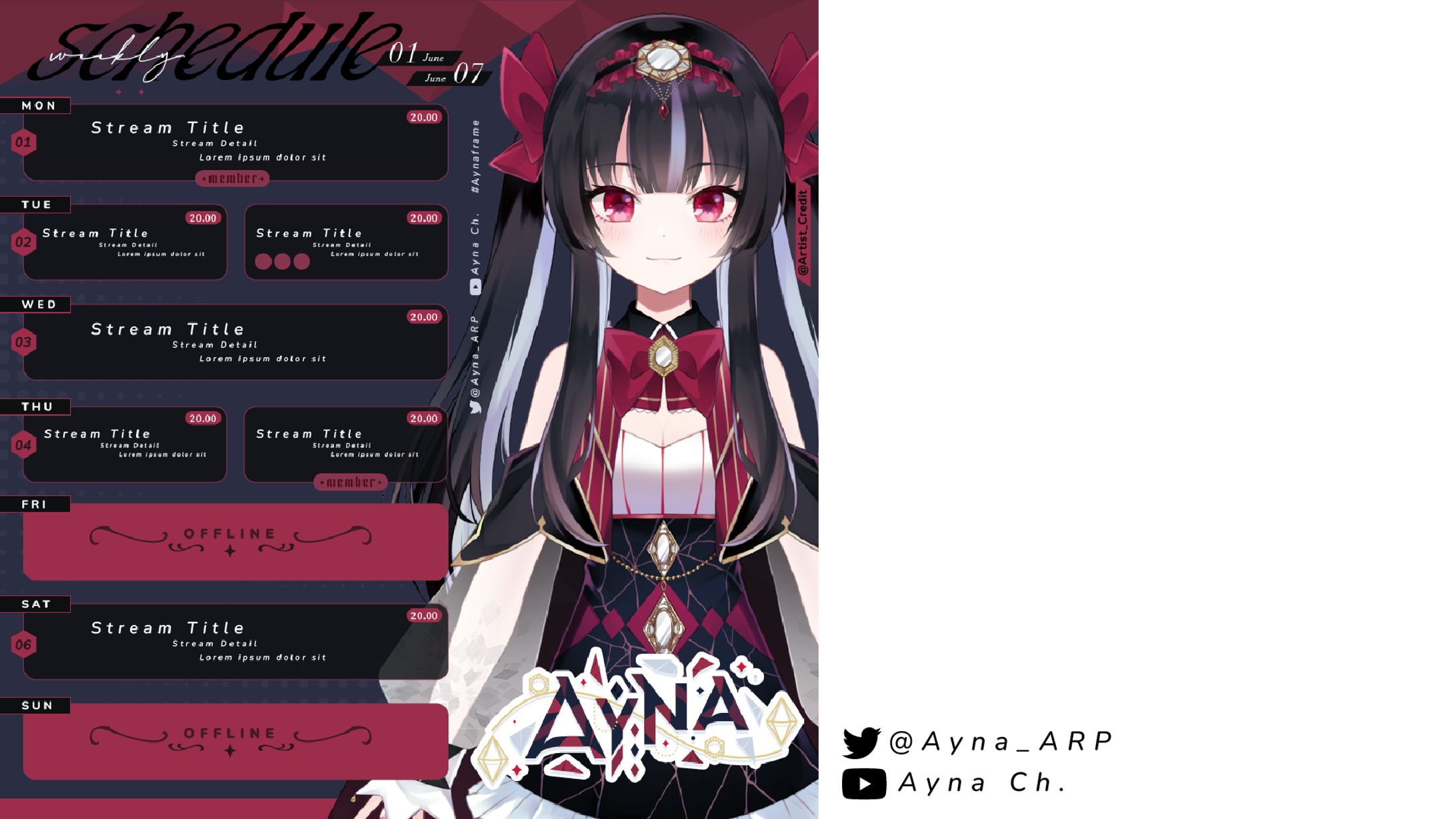 Ayna's schedule-1