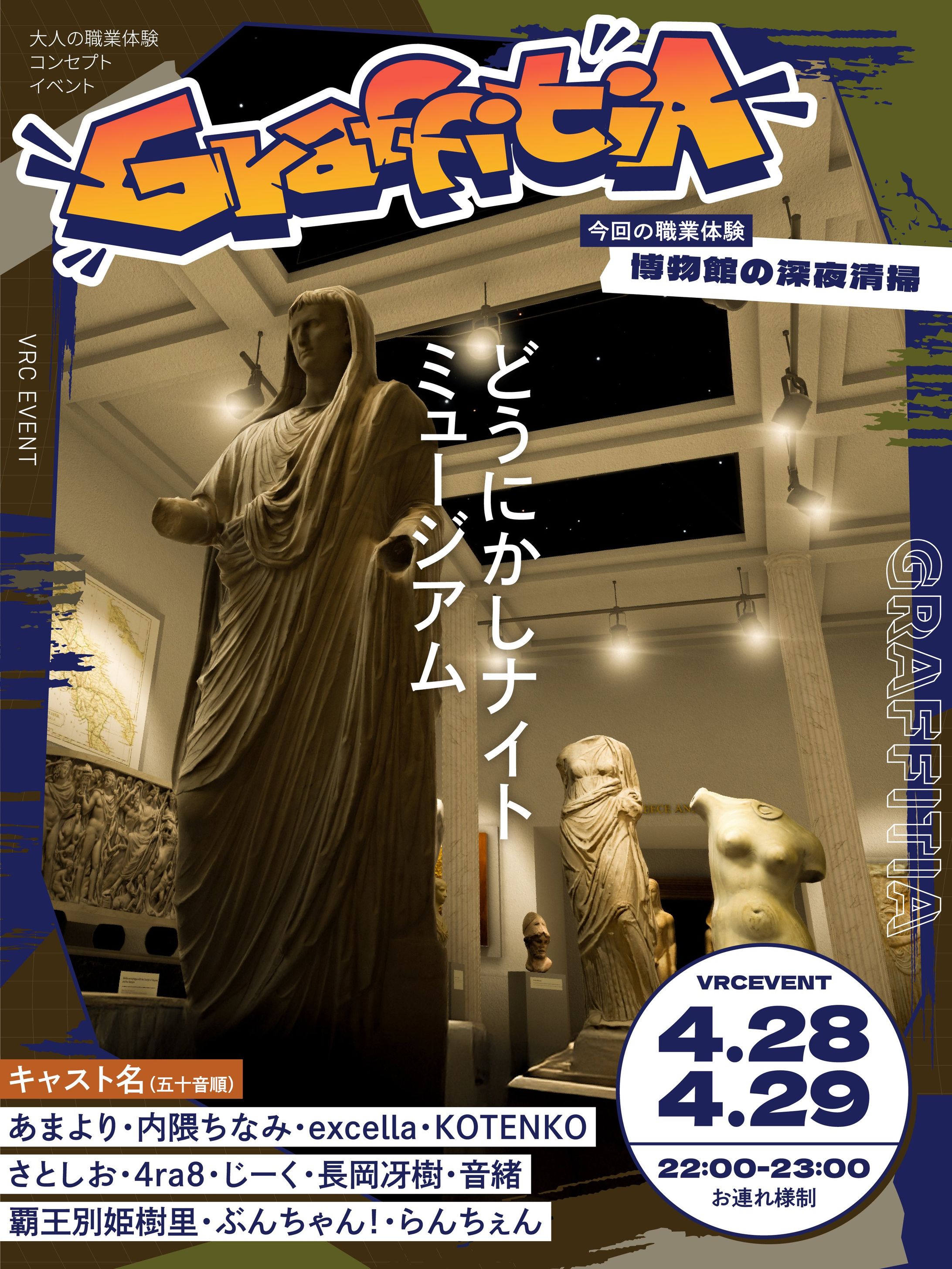 【企画/運営】職業体験コンセプトイベント　GraffitiA-グラフィティア-　博物館の深夜清掃回-1