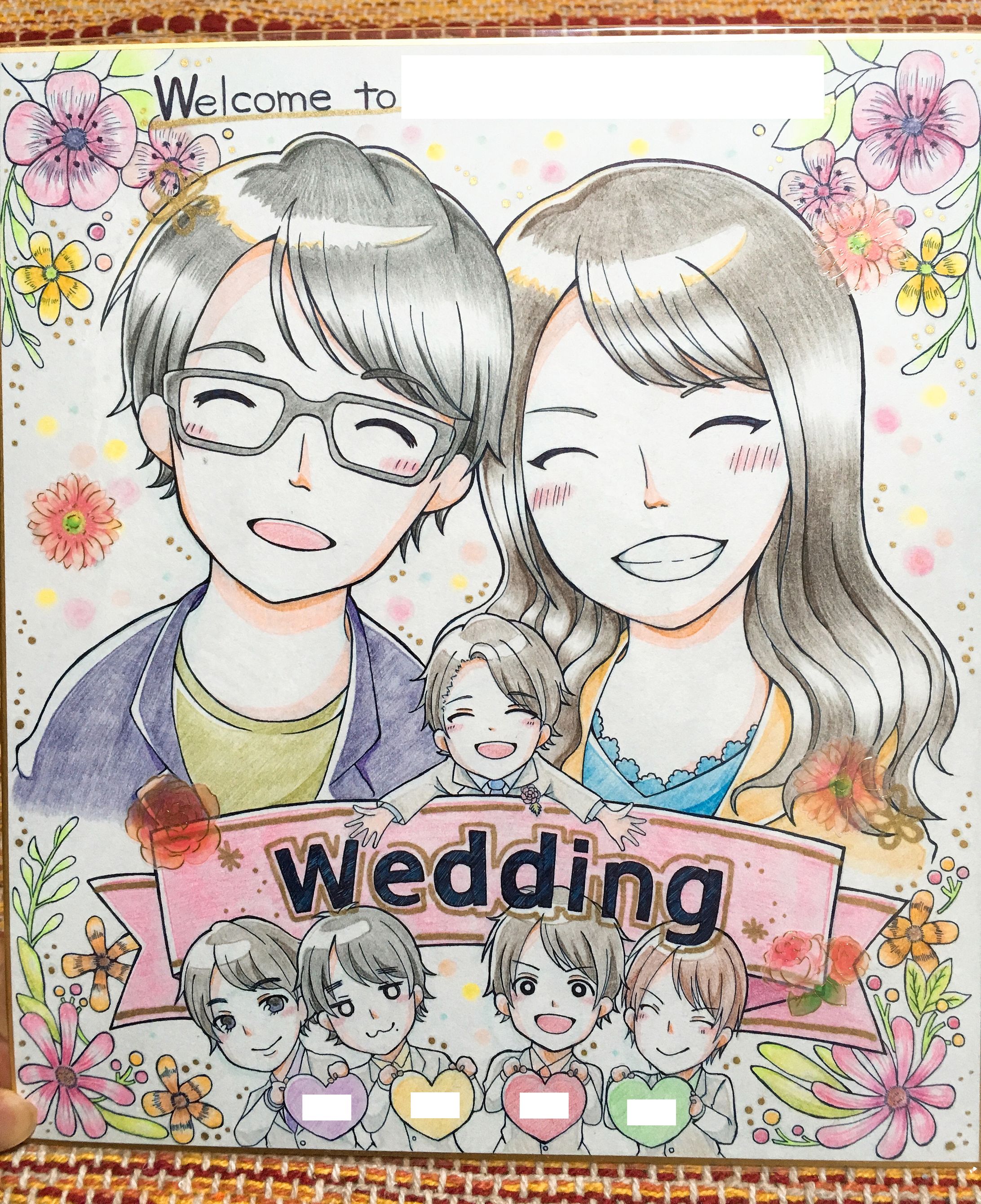 似顔絵｜ウェルカムボード-1