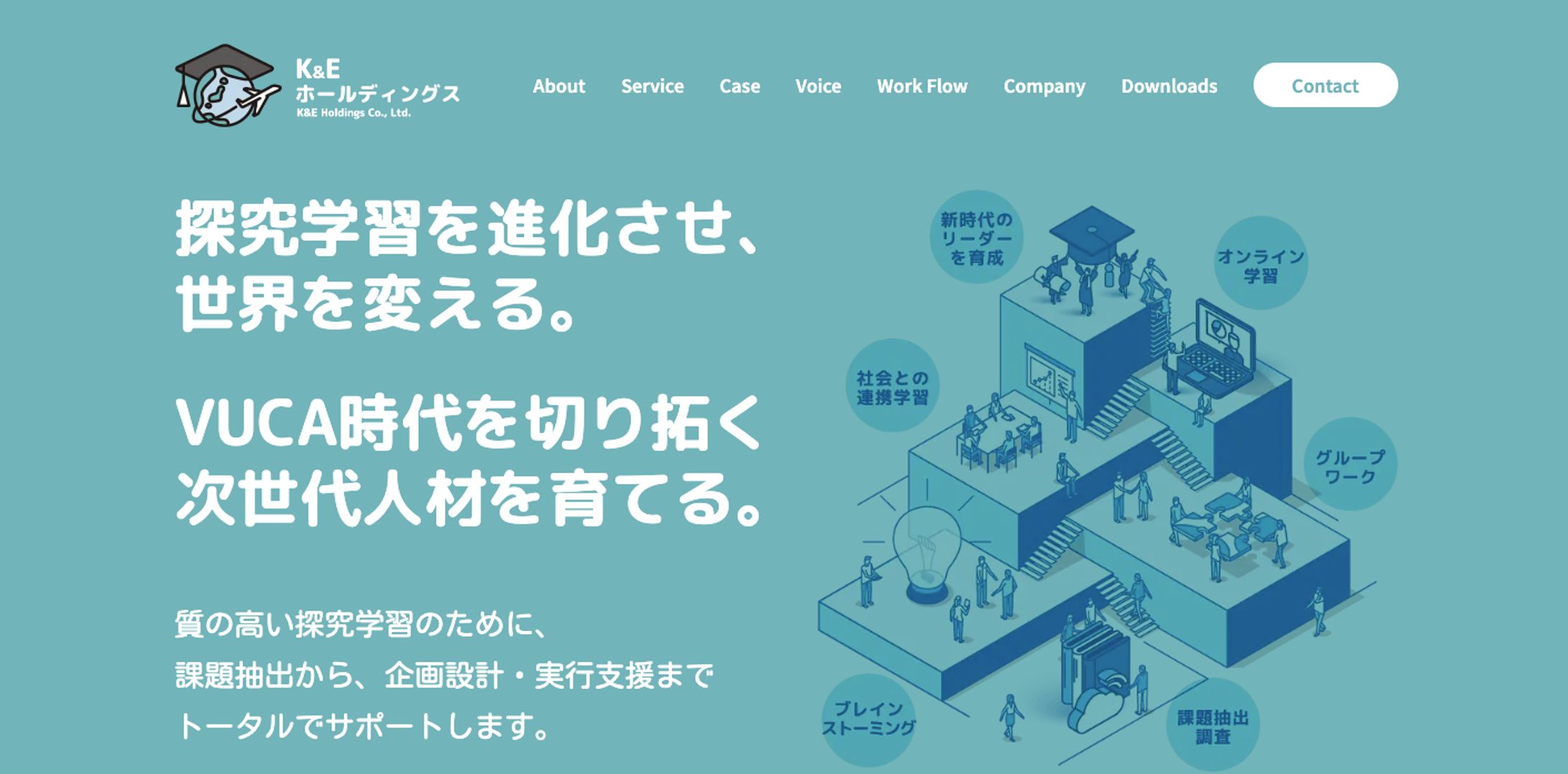 【ブランディング】探究学習会社*サイトフレーズ、ワイヤーフレーム-1